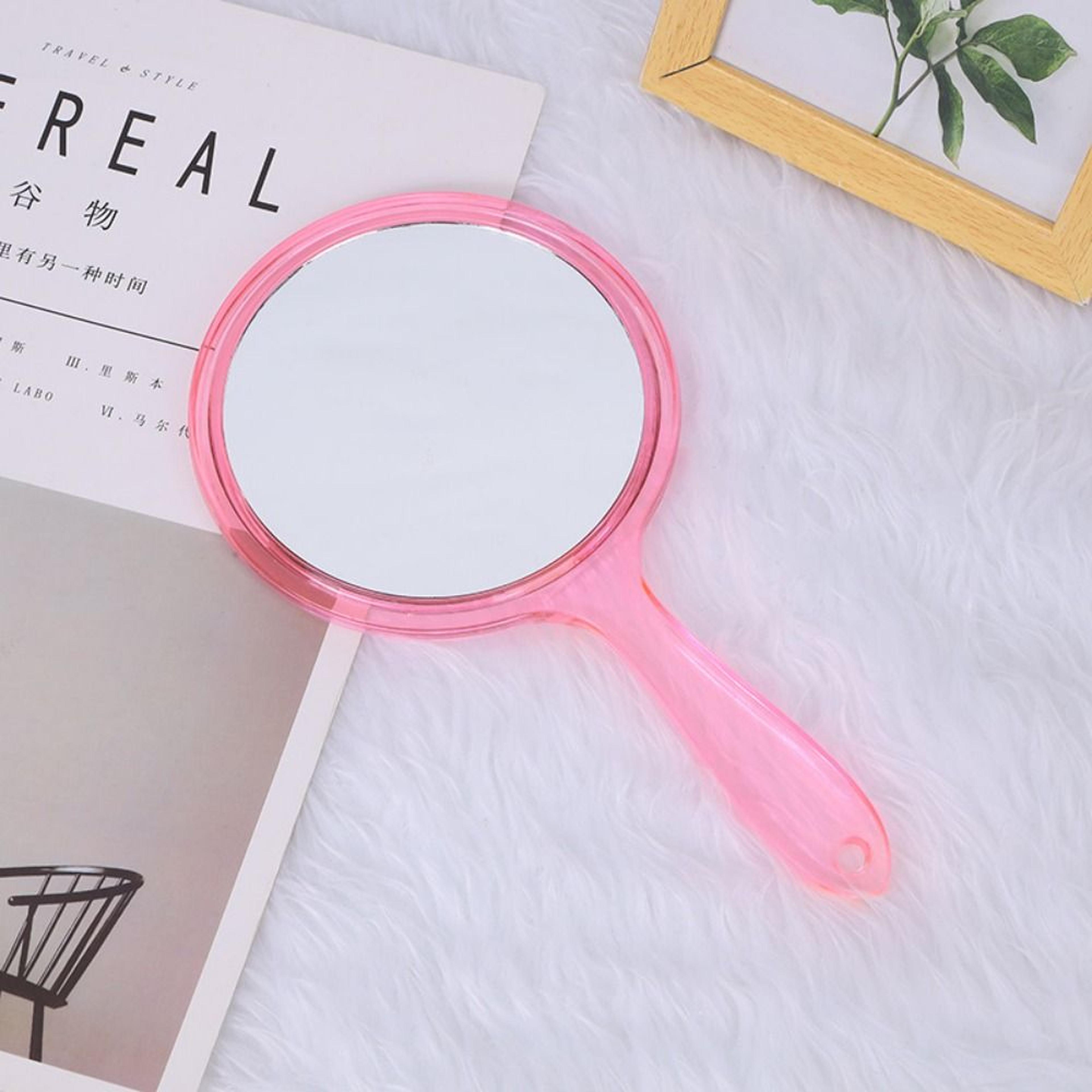Portable Handheld Makeup Mirror With 3X Magnifying Double Sided Mirror For Travel  Daily Beauty 10