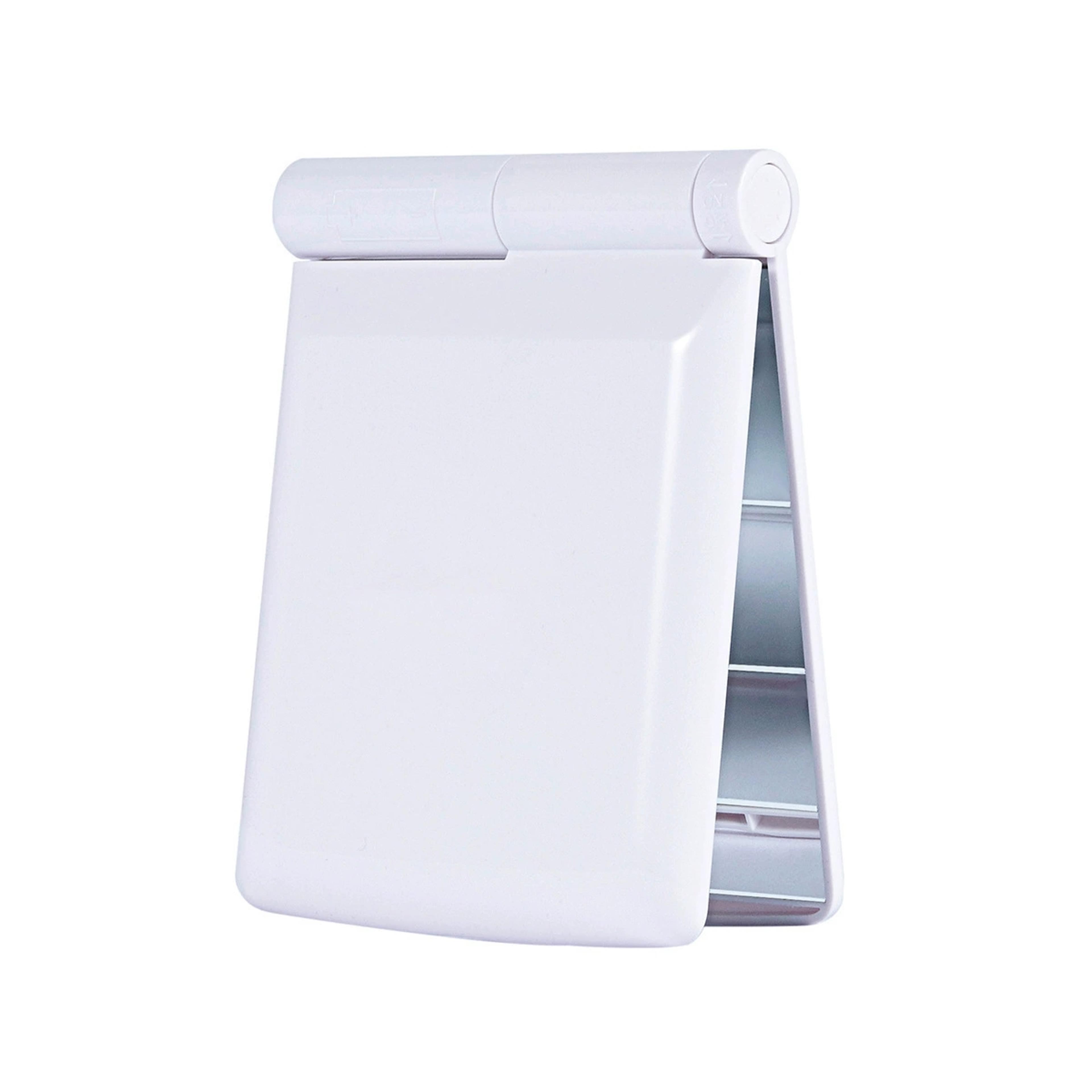 Portable LED Makeup Mirror With Foldable Stand Travel Lighted Compact Vanity Mirror 2