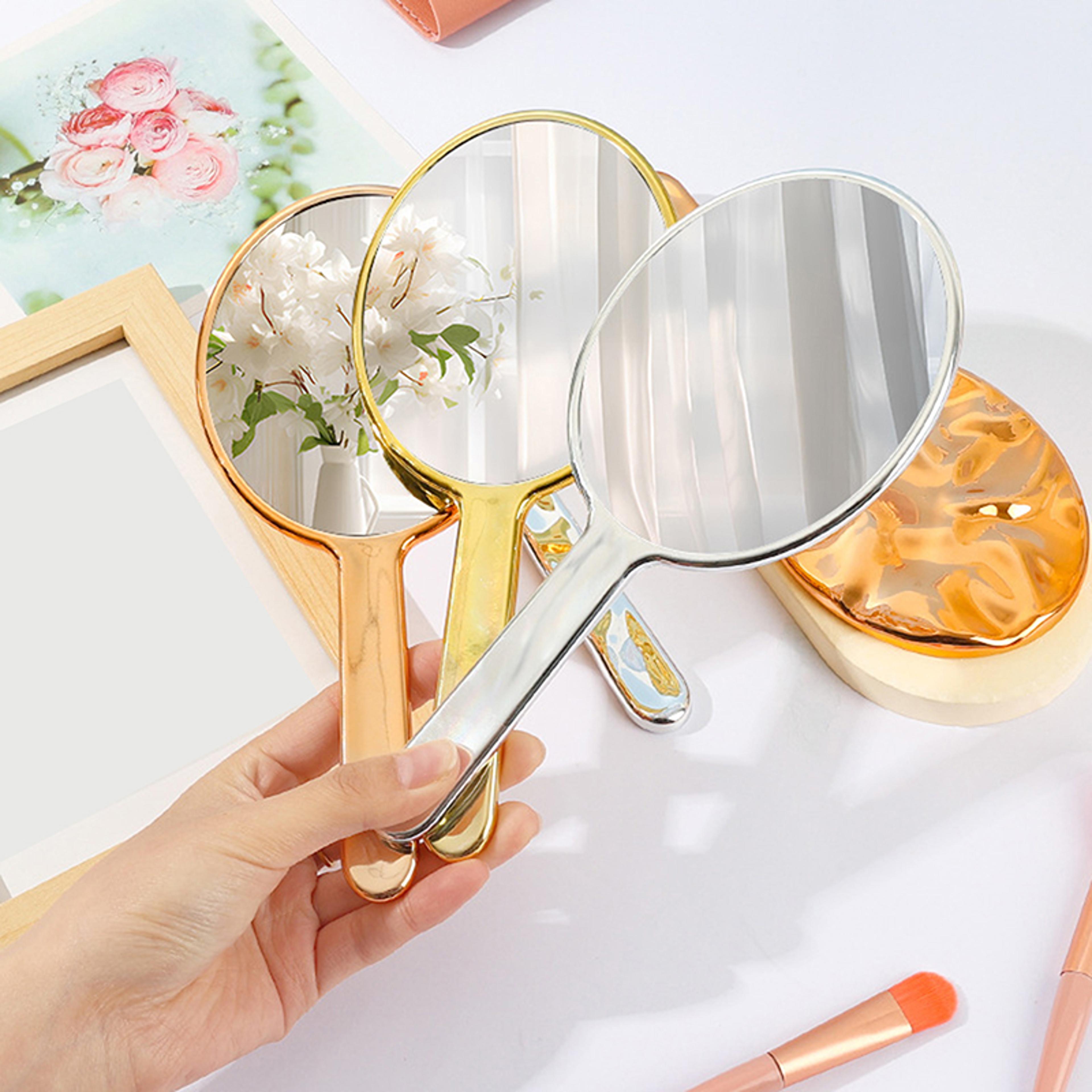 Liquid Wave Handheld Makeup Mirror Portable Vanity Mirror For Travel  Daily Beauty 0
