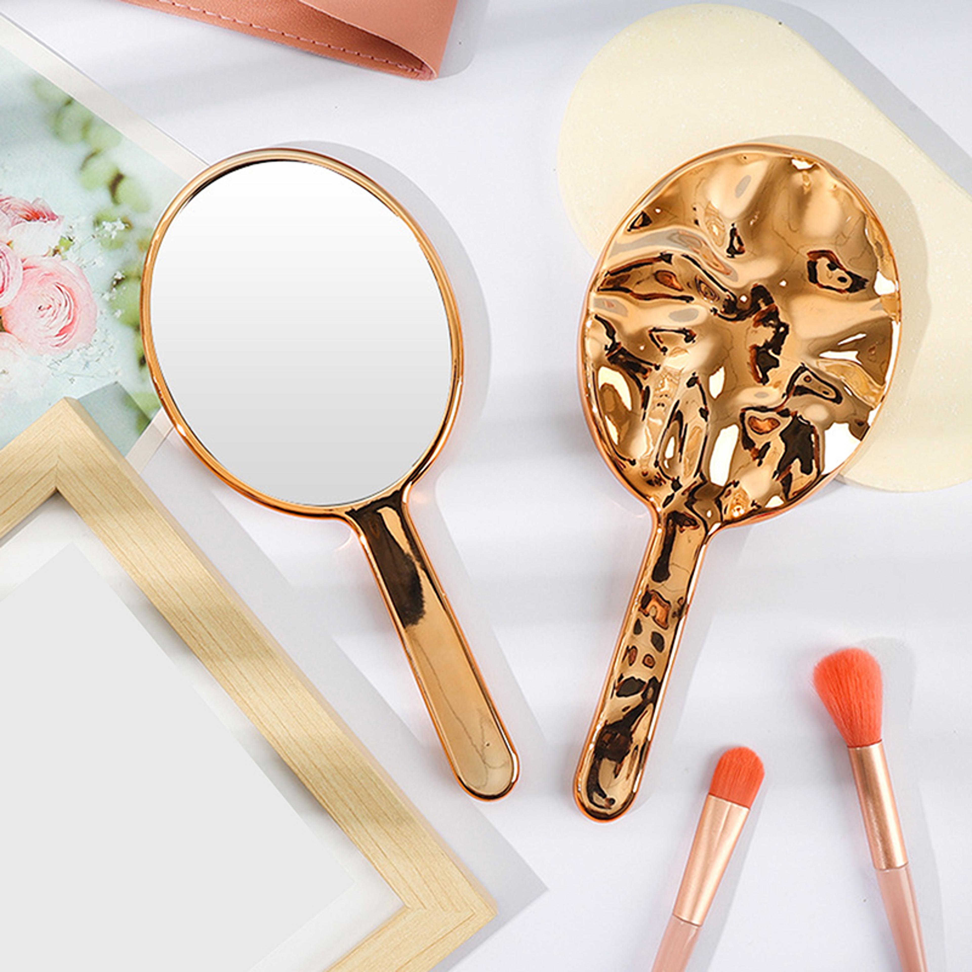 Liquid Wave Handheld Makeup Mirror Portable Vanity Mirror For Travel  Daily Beauty 7