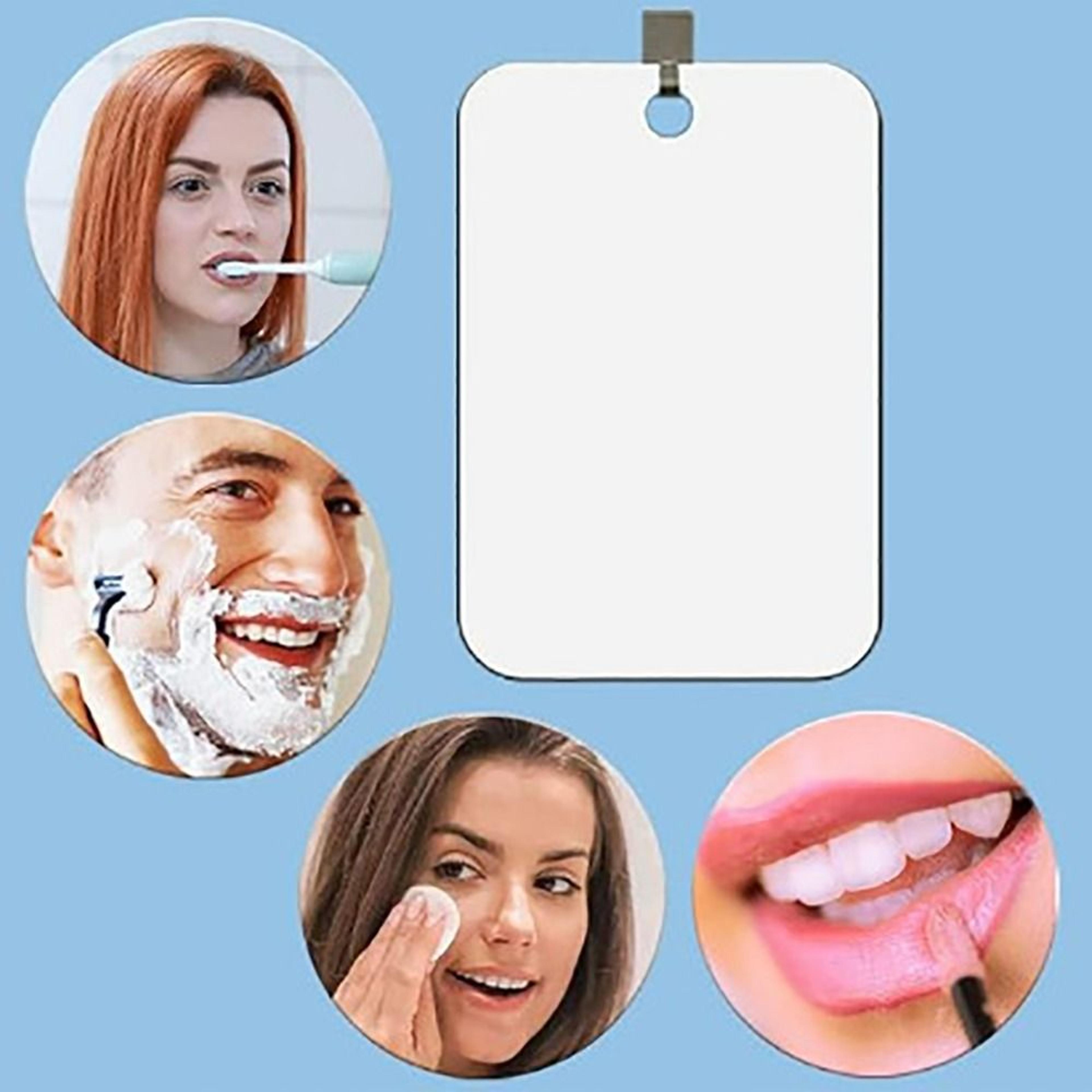 Fogless Shower Shaving Mirror  Shatterproof Portable Travel Bathroom Grooming Mirror 3