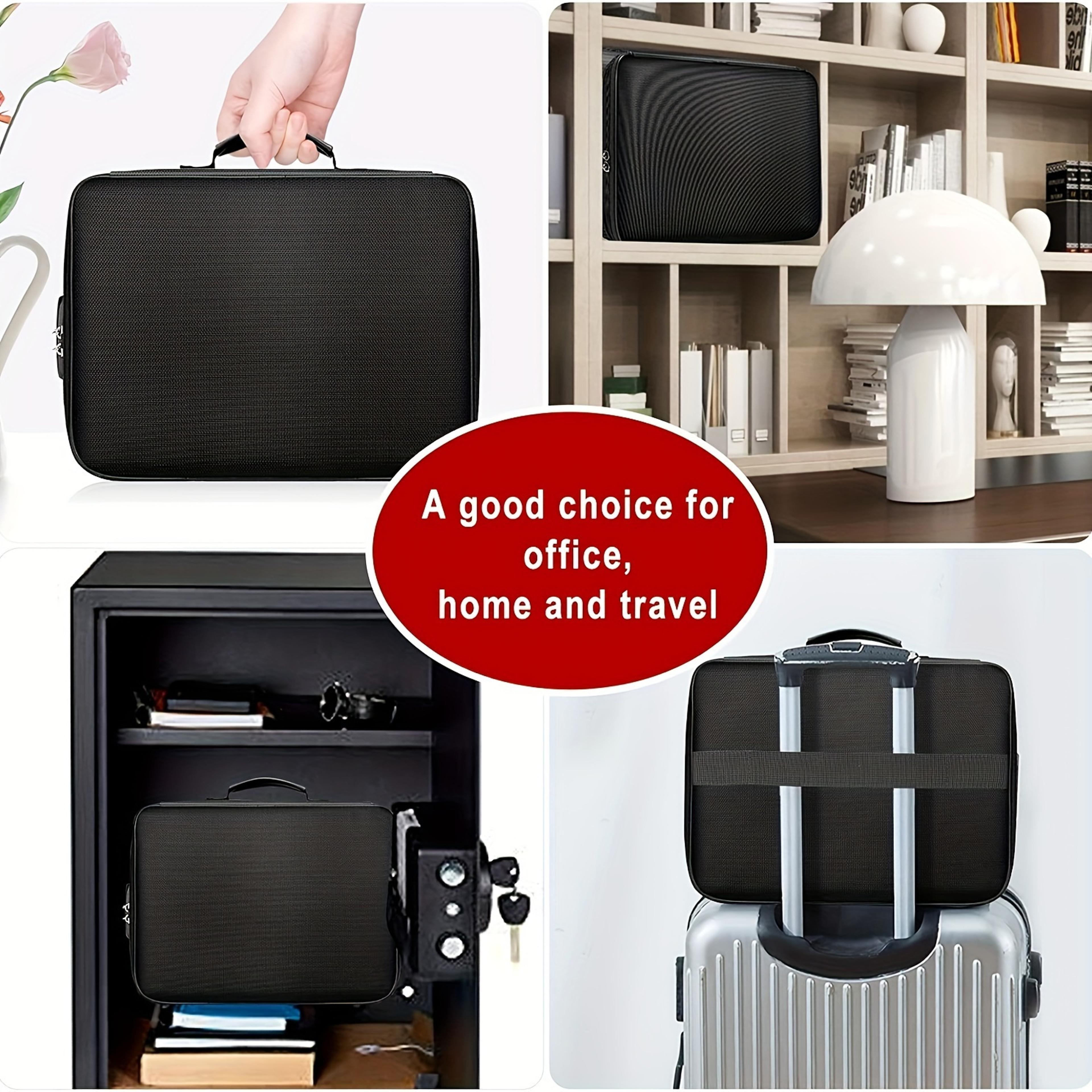 Secure 8 Layer Fireproof Document Organizer With Lock And Water Resistant Storage 5