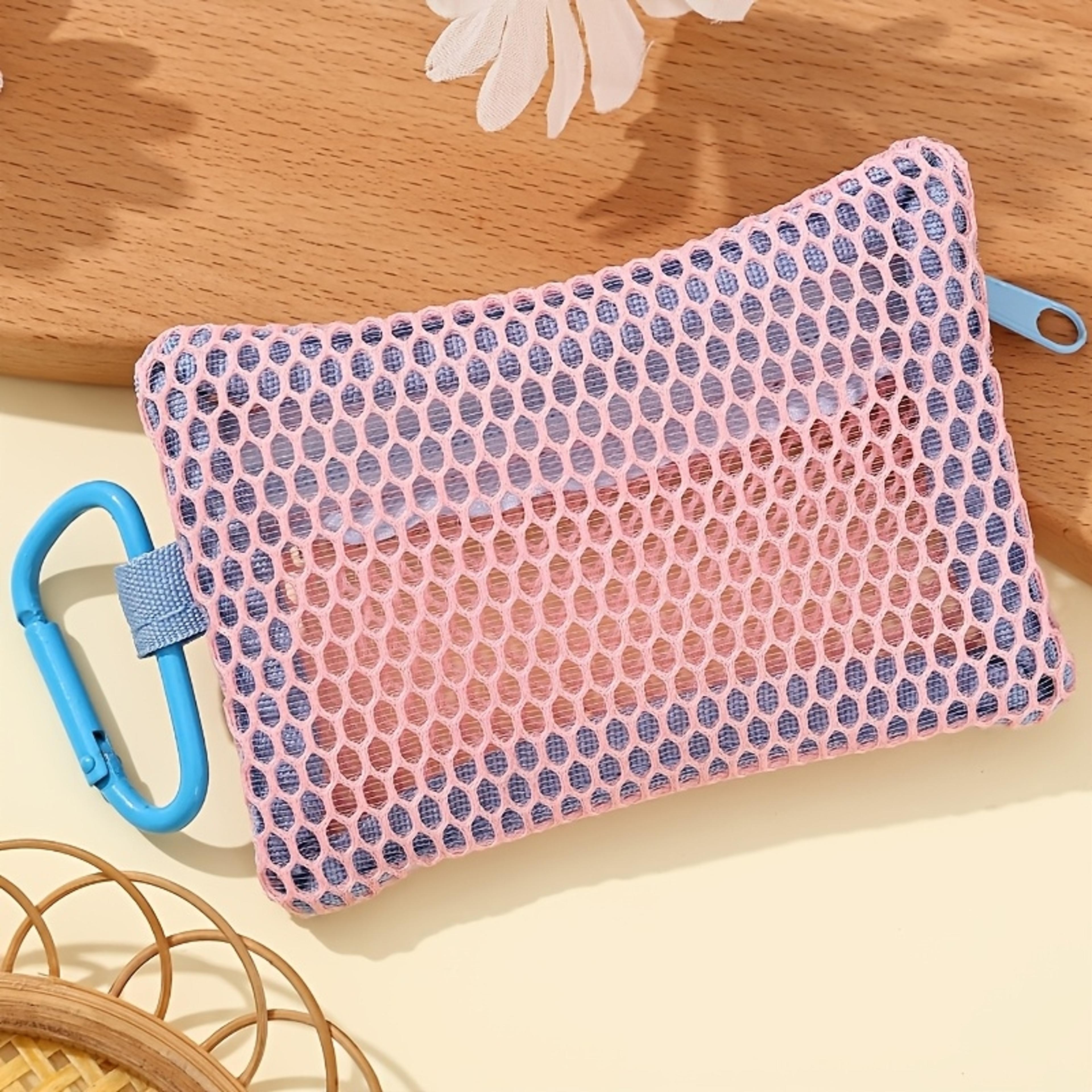 Transparent Mesh Makeup Bag Portable Travel Toiletry Organizer 5
