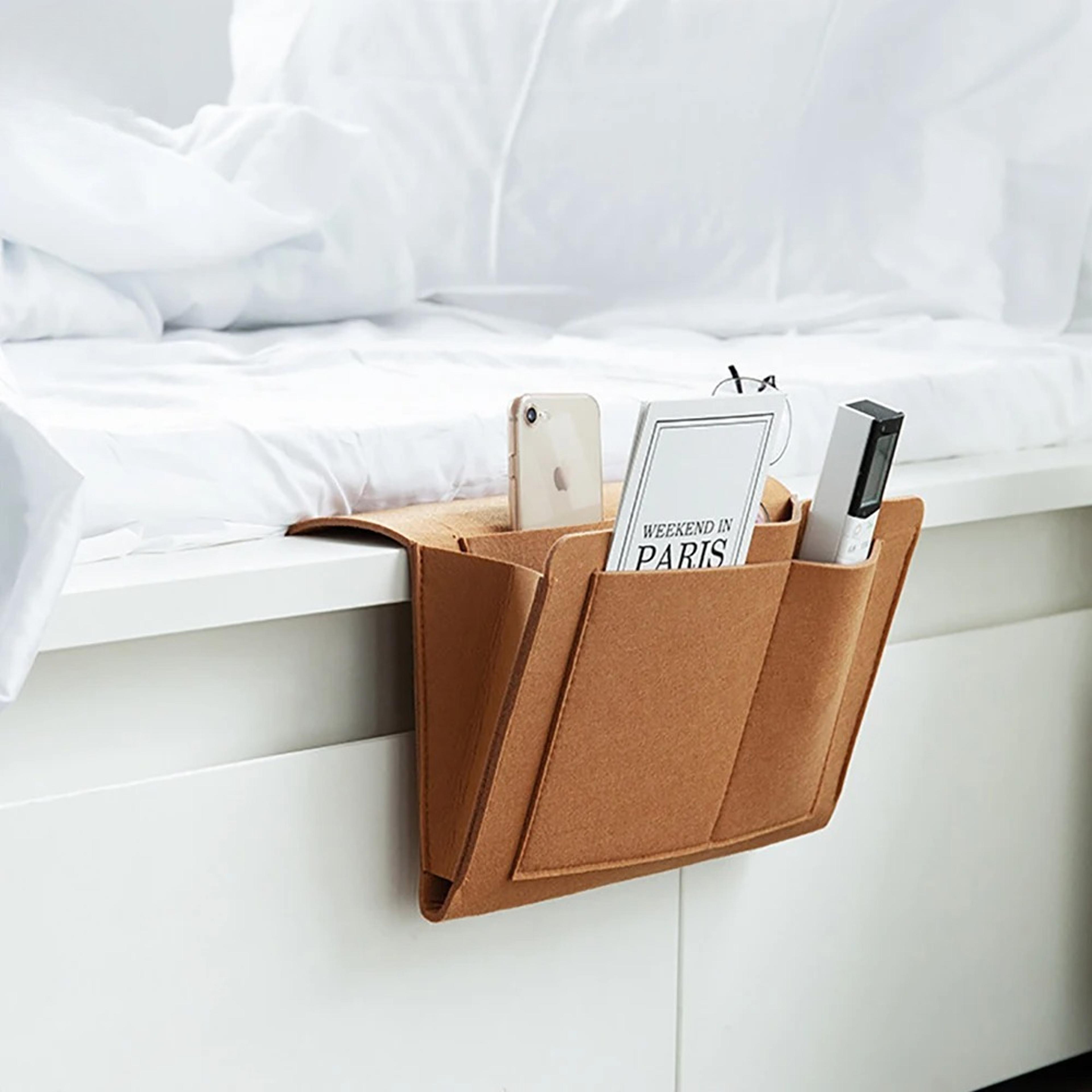 Felt Bedside Caddy Organizer Under Mattress Storage Pocket For Bed And Sofa 3