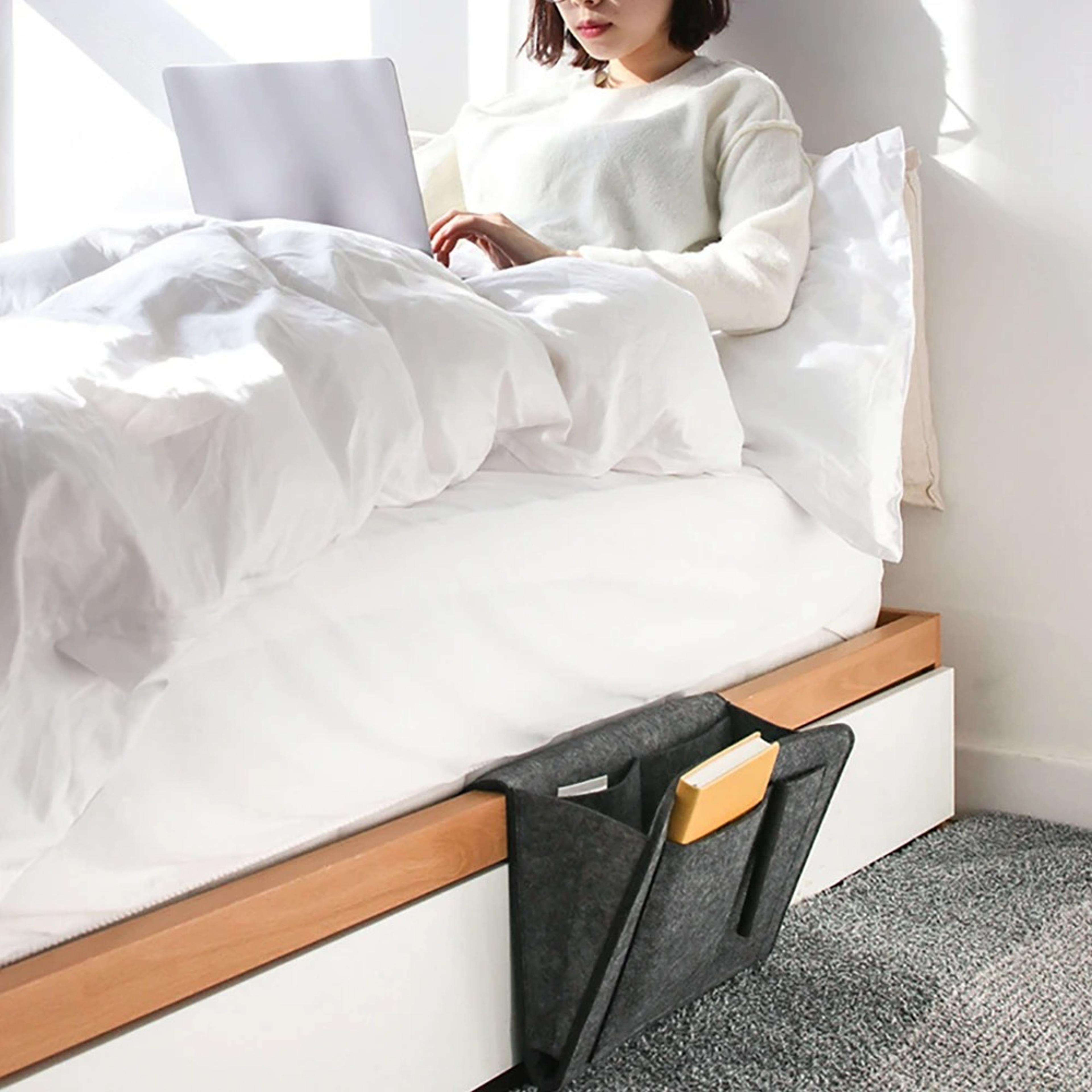 Felt Bedside Caddy Organizer Under Mattress Storage Pocket For Bed And Sofa 6