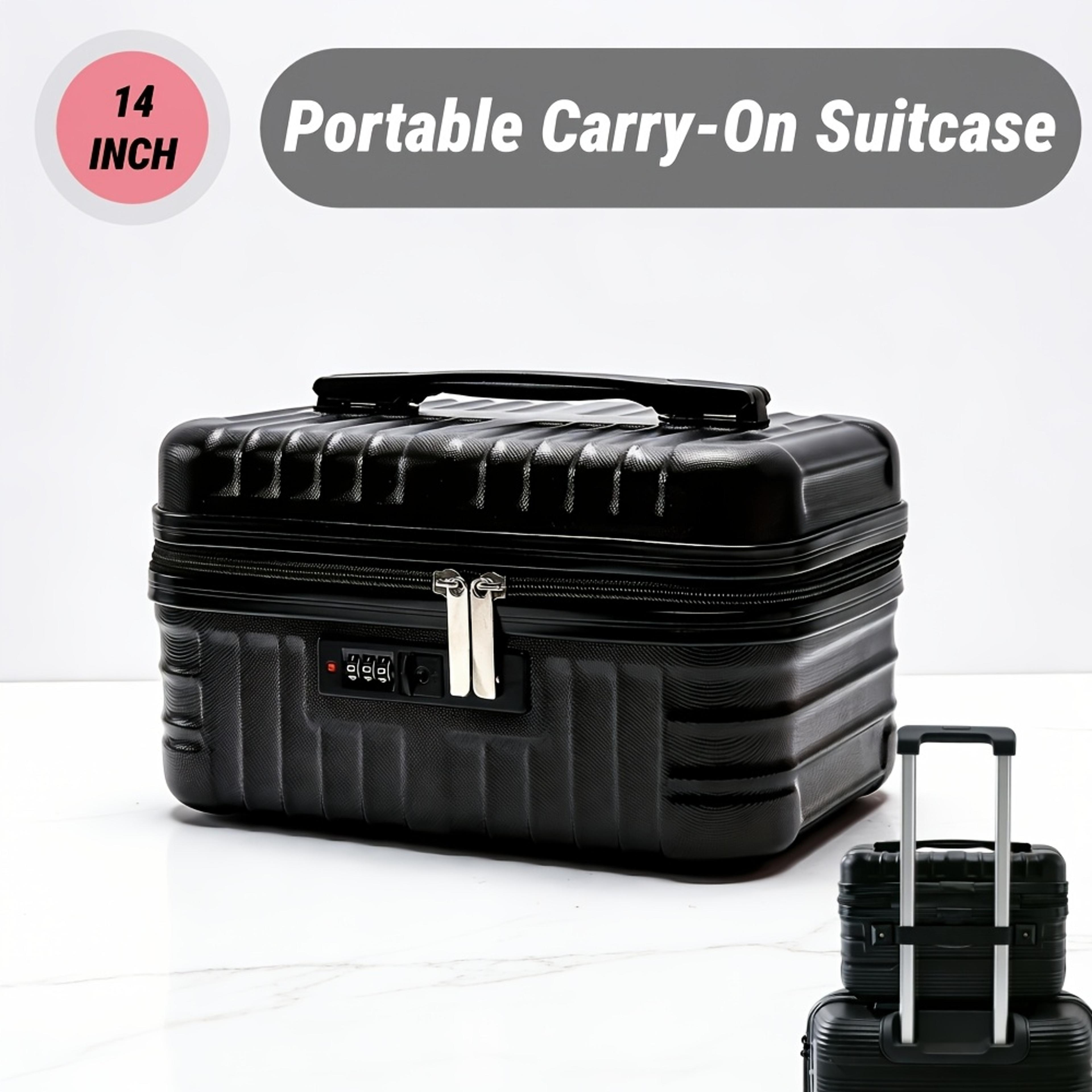 Large Capacity Travel Makeup Case With Combination Lock And Carry Handle 2
