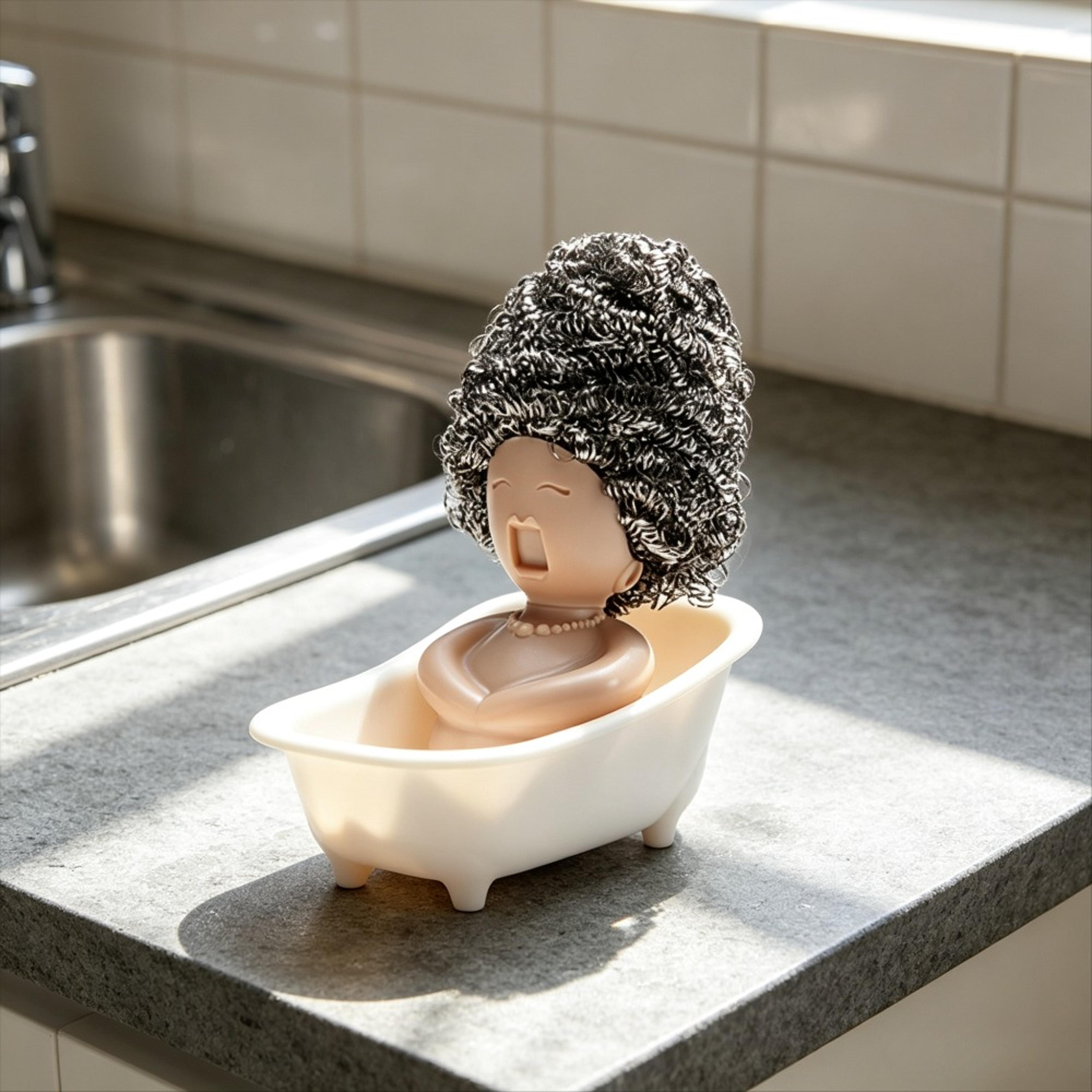 Mini Bathtub Soap Dish And Sponge Holder 1