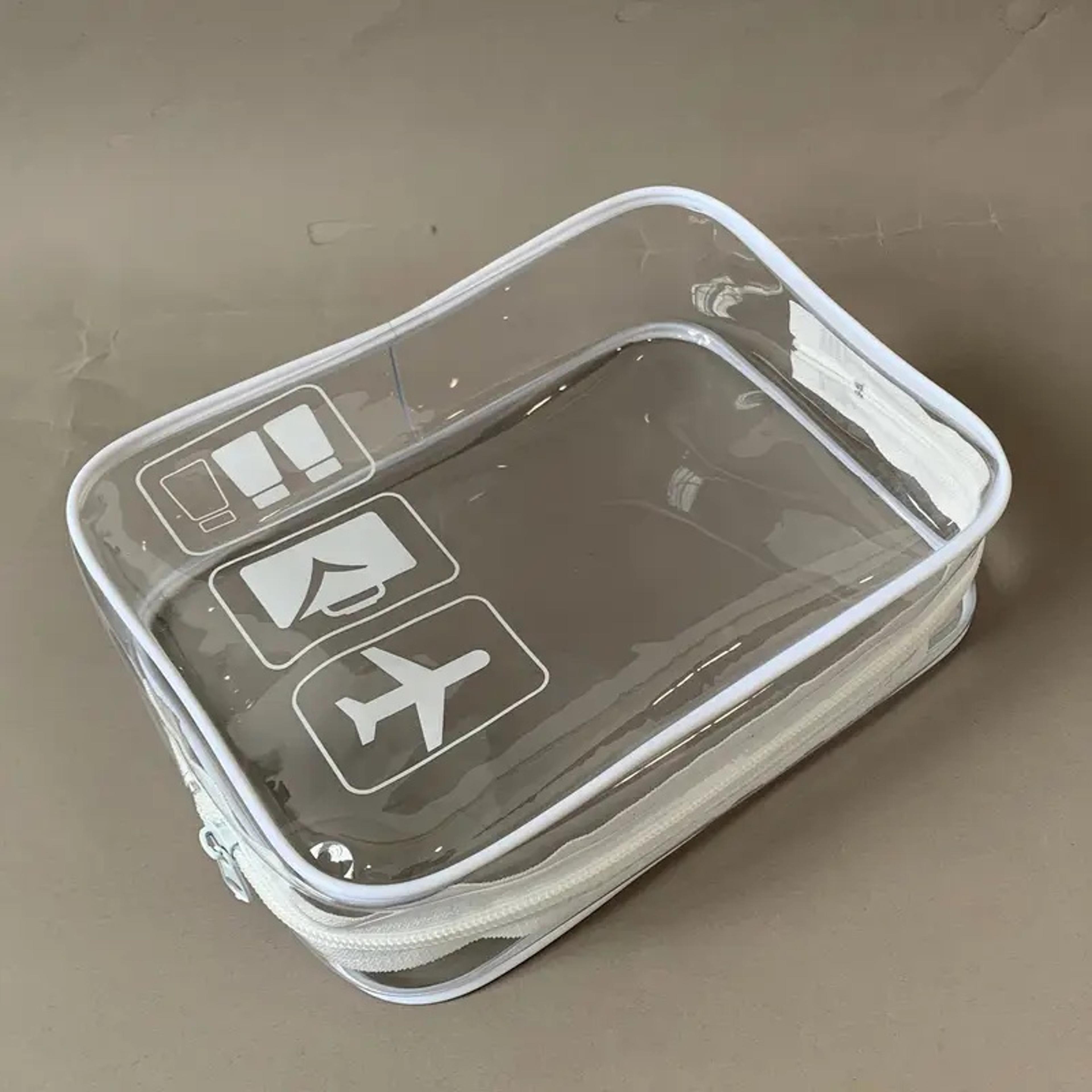TSA Compliant Clear Toiletry Bag Quart Size Leak Resistant Travel Makeup Organizer 2