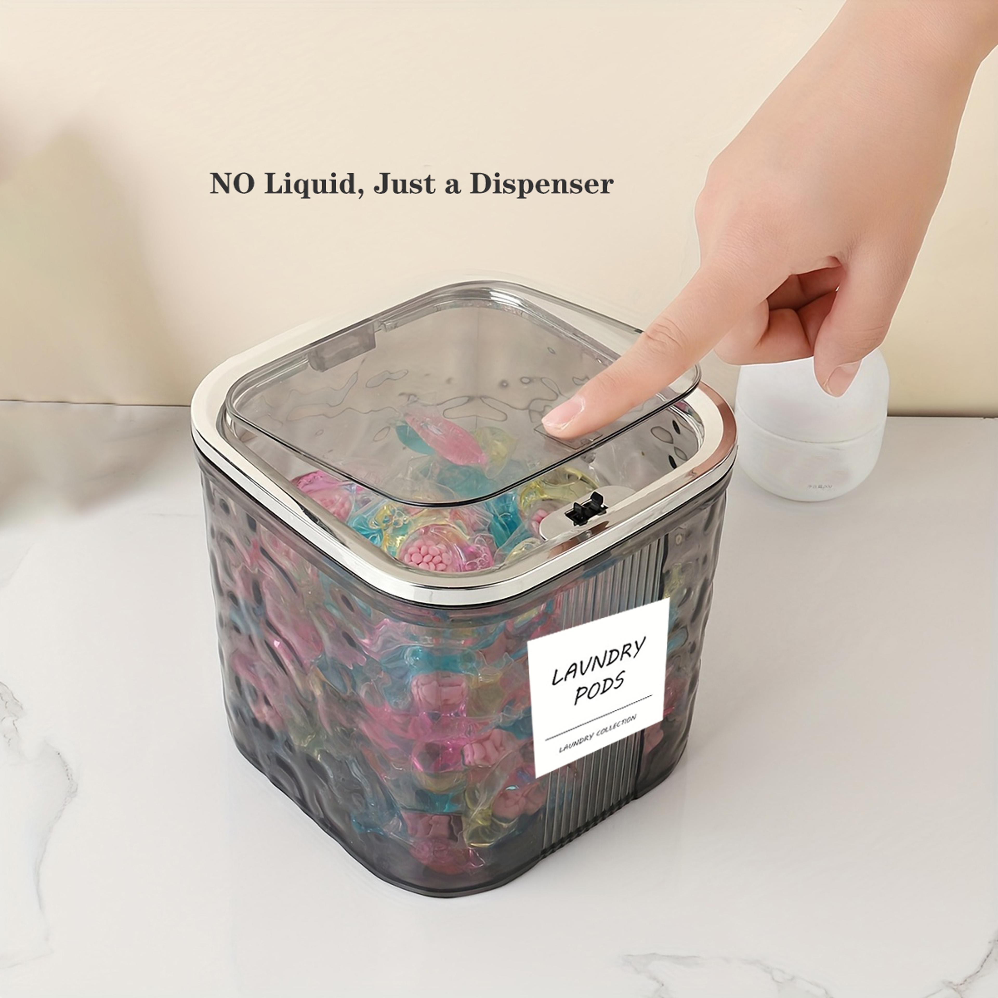 Laundry Pods Container With Lid Dishwasher Pod Holder And Laundry Room Organizer 4