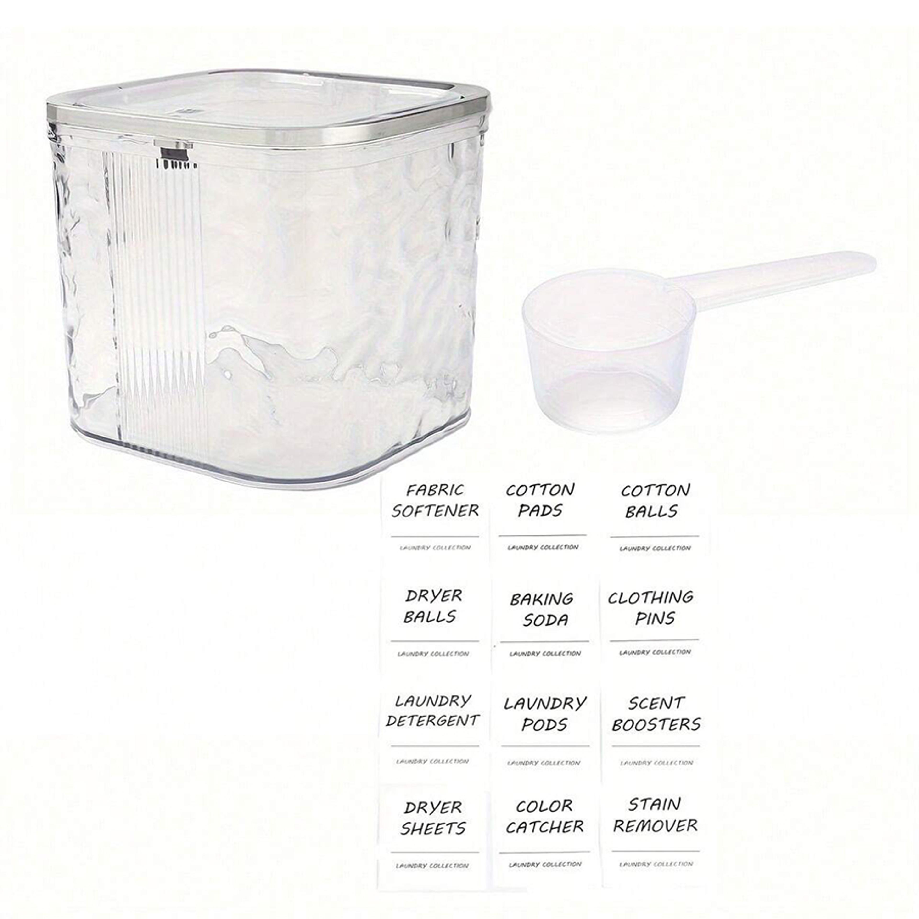 Laundry Pods Container With Lid Dishwasher Pod Holder And Laundry Room Organizer 7