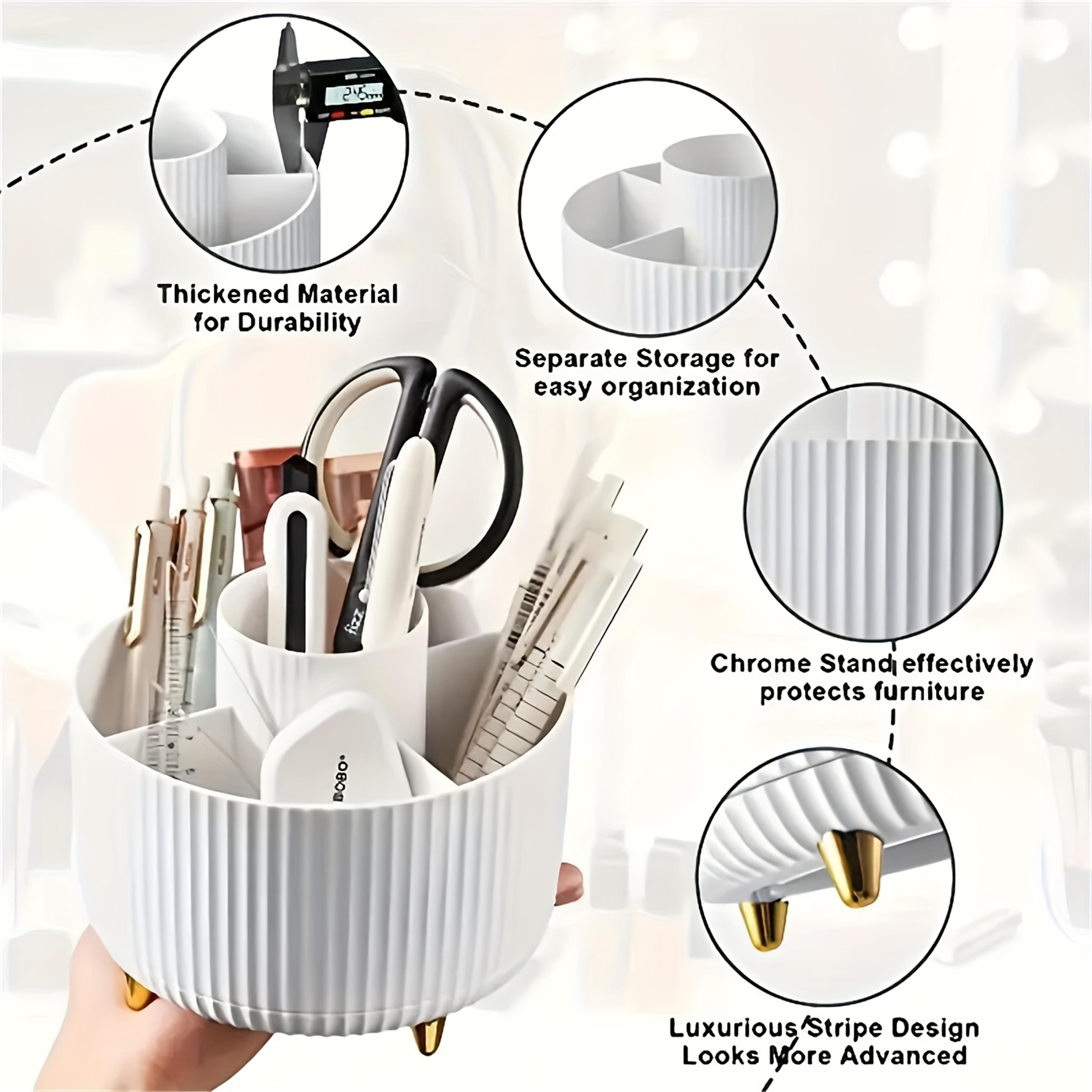 360 Rotating Makeup Organizer Large Capacity Cosmetic Storage Box 5