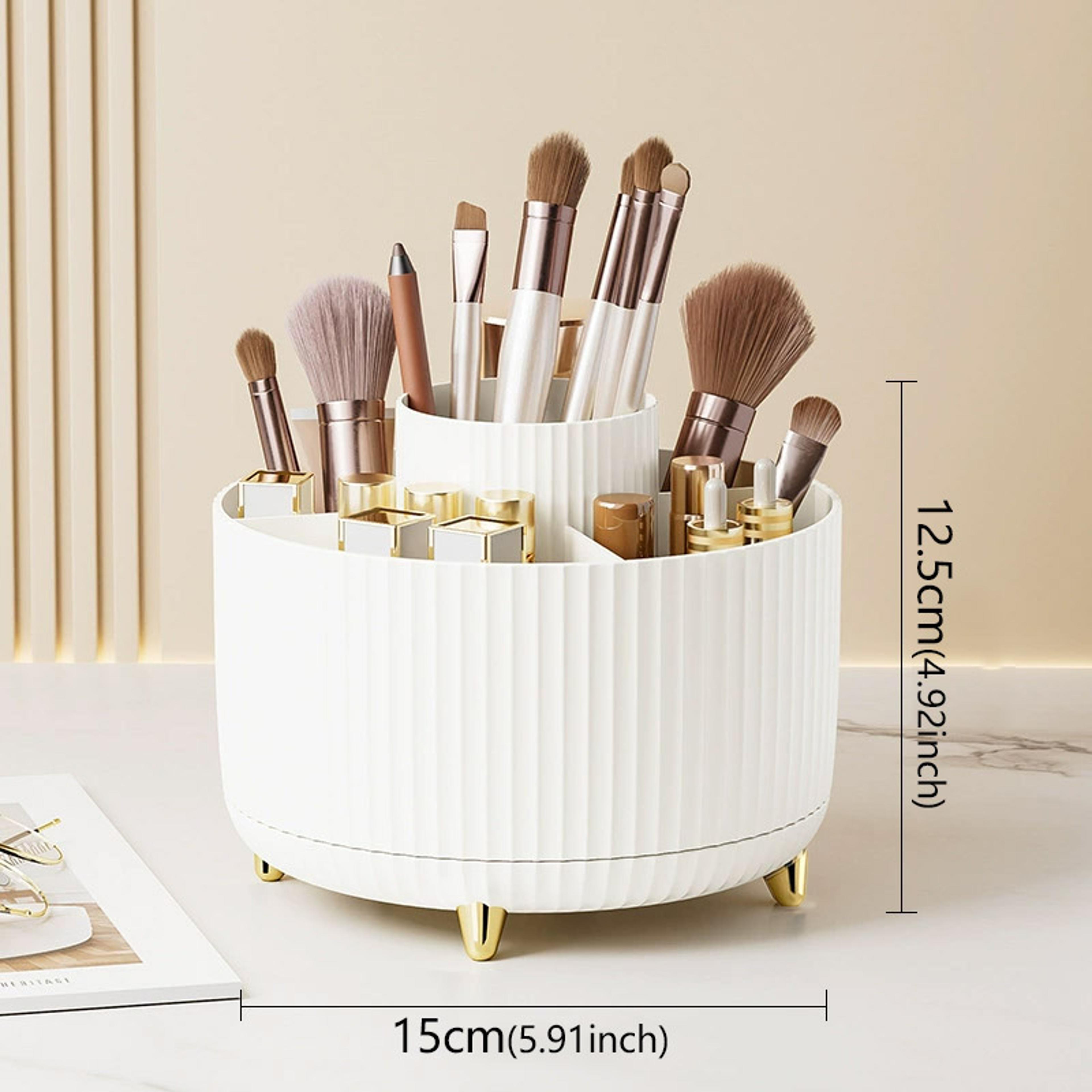 360 Rotating Makeup Organizer Large Capacity Cosmetic Storage Box 11