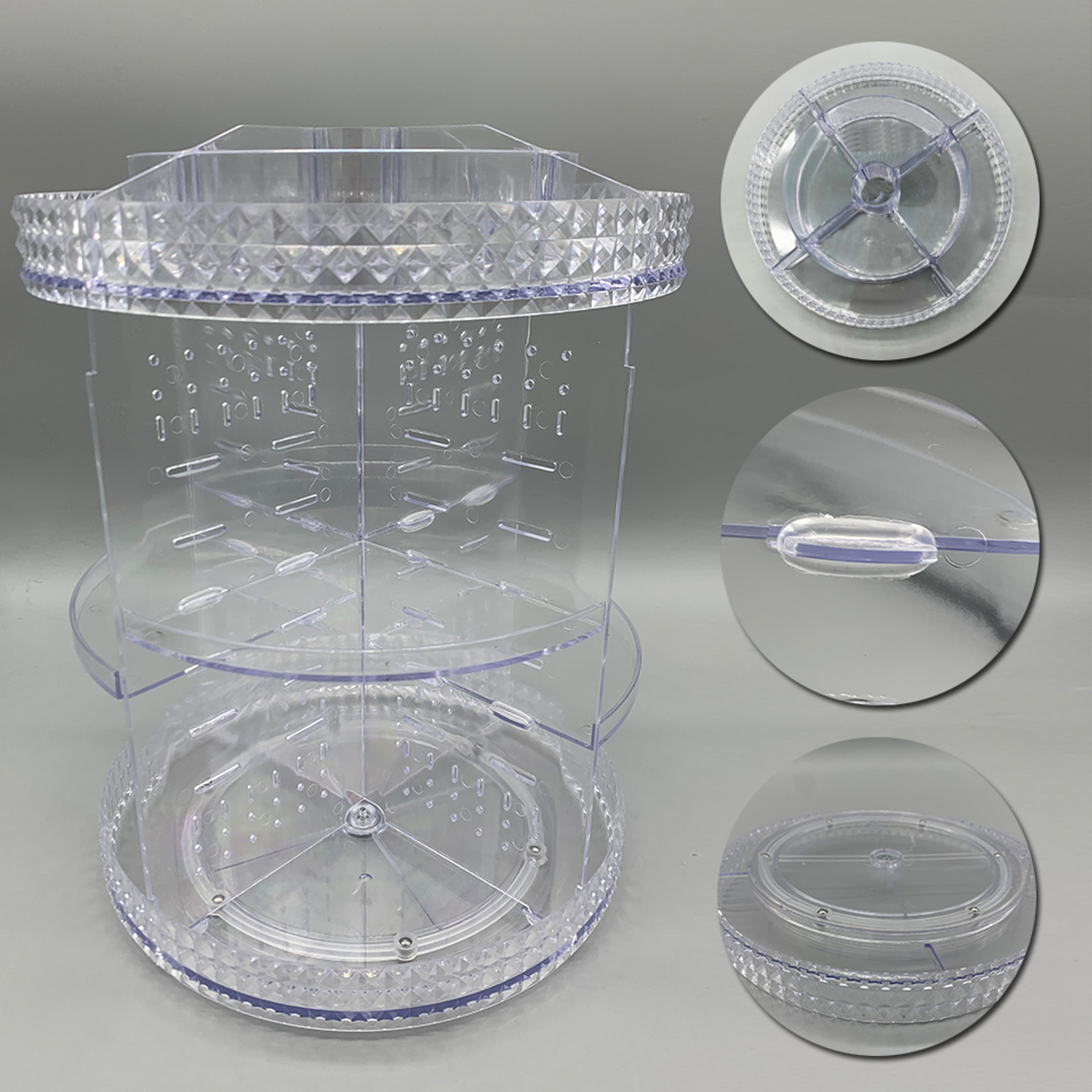 360 Rotating Acrylic Makeup Organizer Cosmetic Storage Box 2