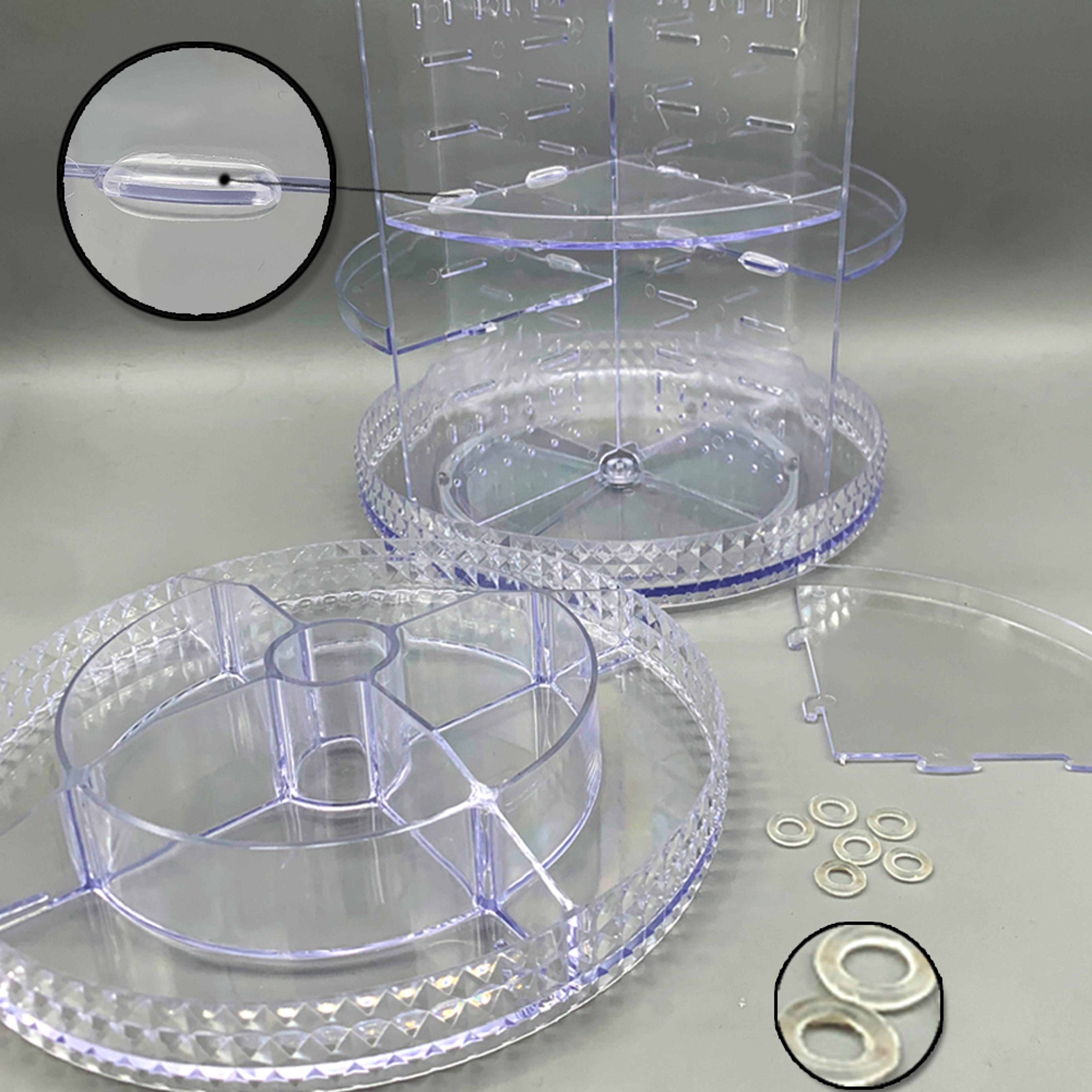 360 Rotating Acrylic Makeup Organizer Cosmetic Storage Box 5