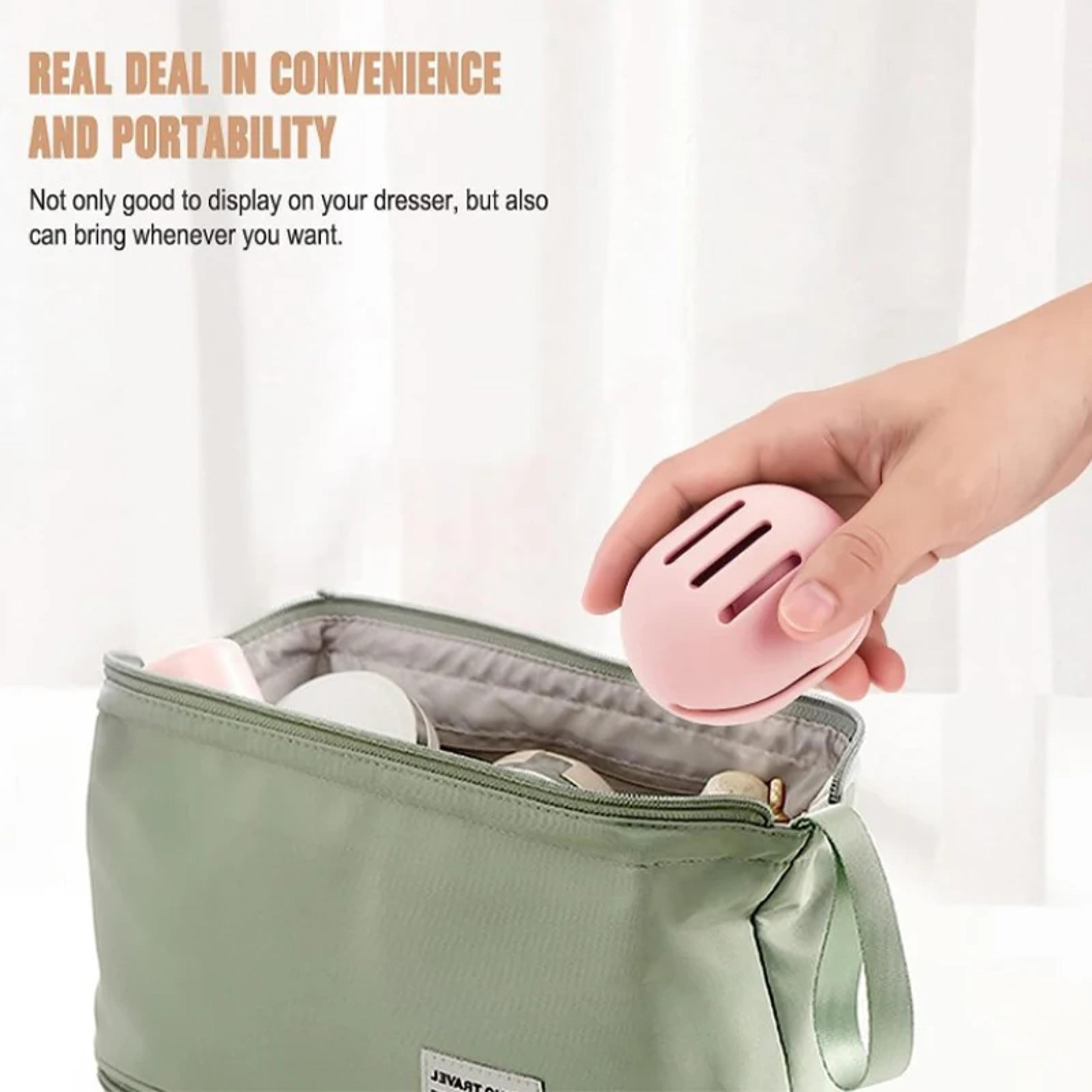 Silicone Makeup Sponge Holder Travel Case With Ventilated Multi Hole Storage 5