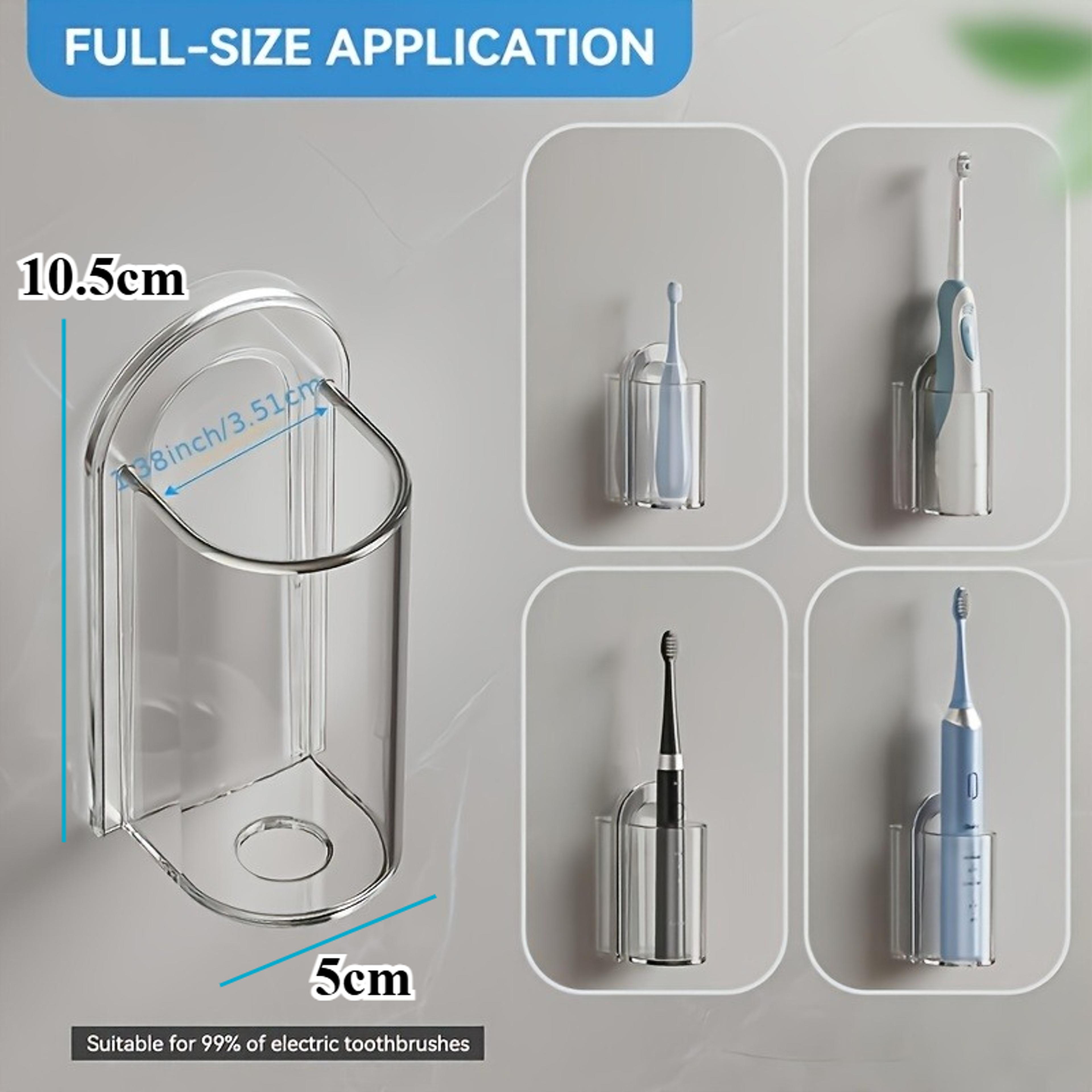 Wall Mounted Electric Toothbrush Holder Punch Free Bathroom Organizer 6