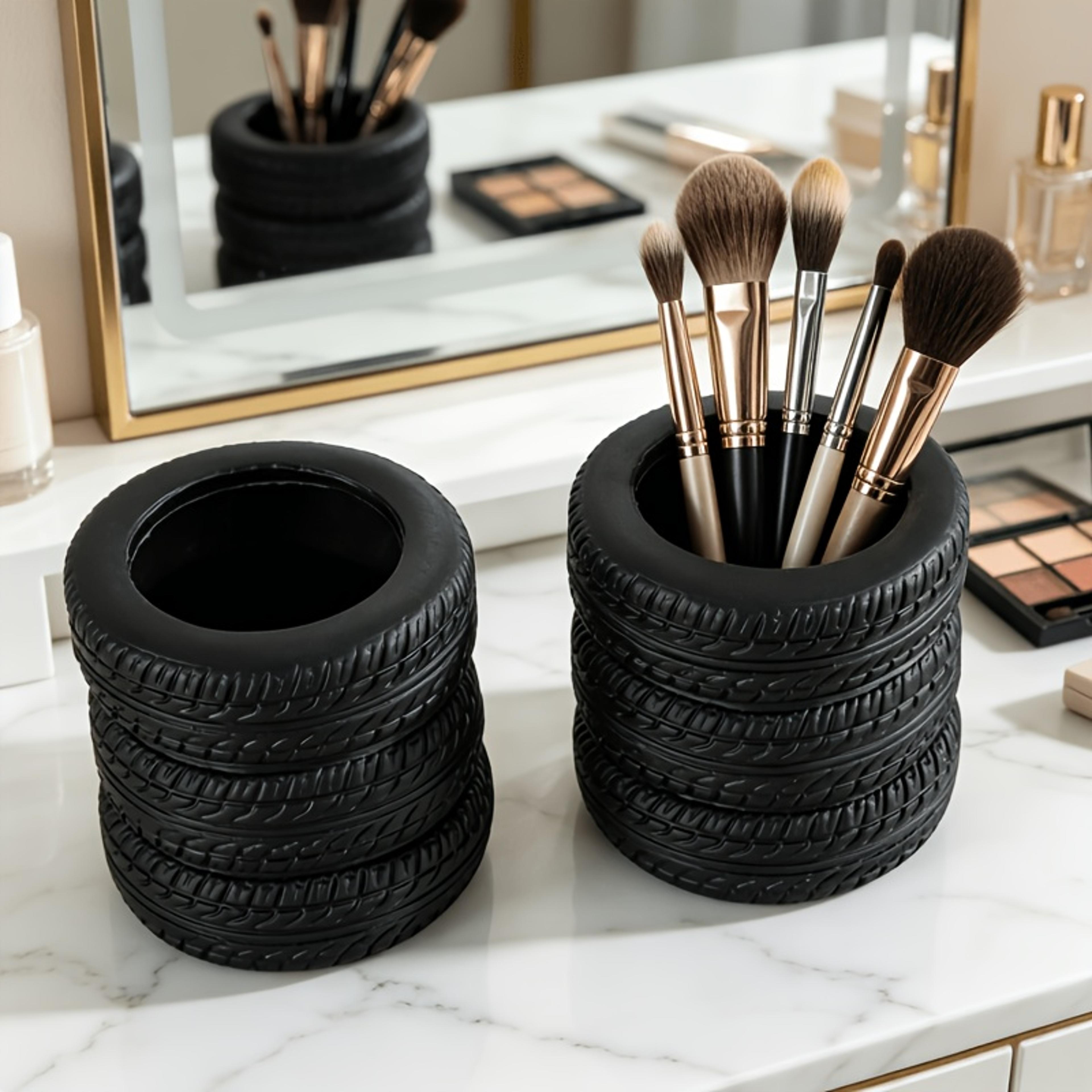 Tire Shaped Pen Holder Desk Organizer For Pens Makeup Brushes And Stationery 4