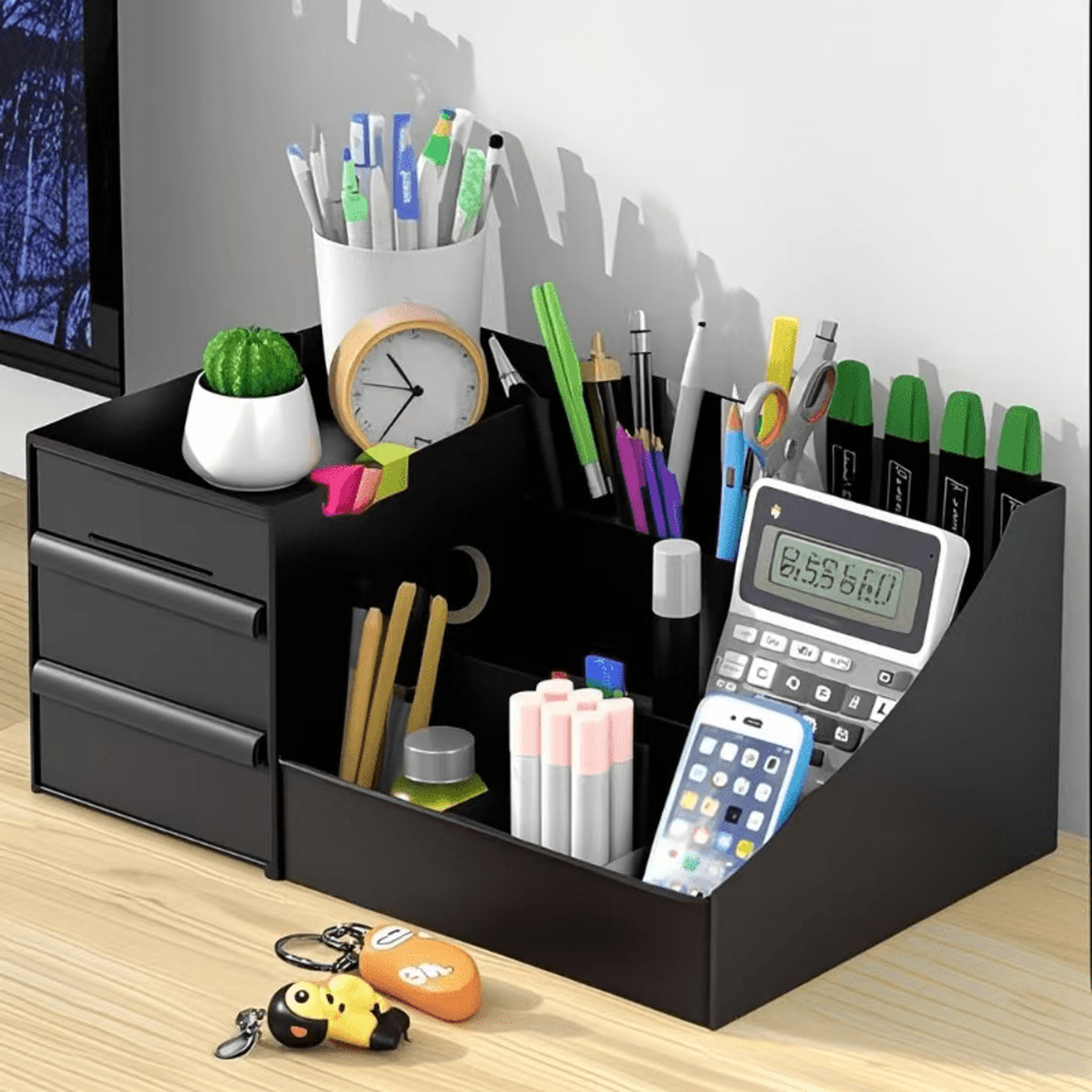 Compact Makeup Organizer And Jewelry Storage Box For Desktop Vanity 8