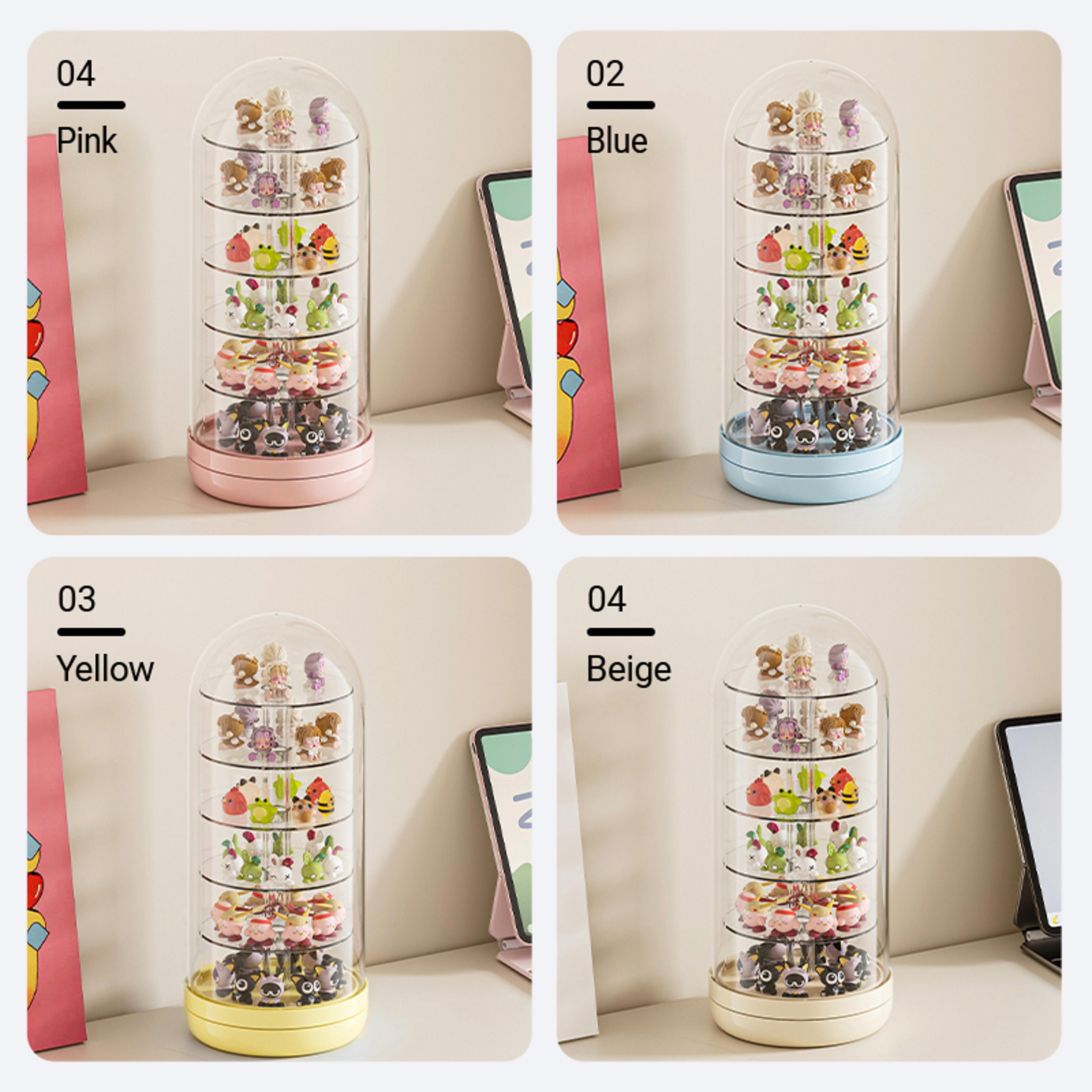Uforu Rotating Blind Box Display Case With Cover Multi Layer Collectible Organizer 3