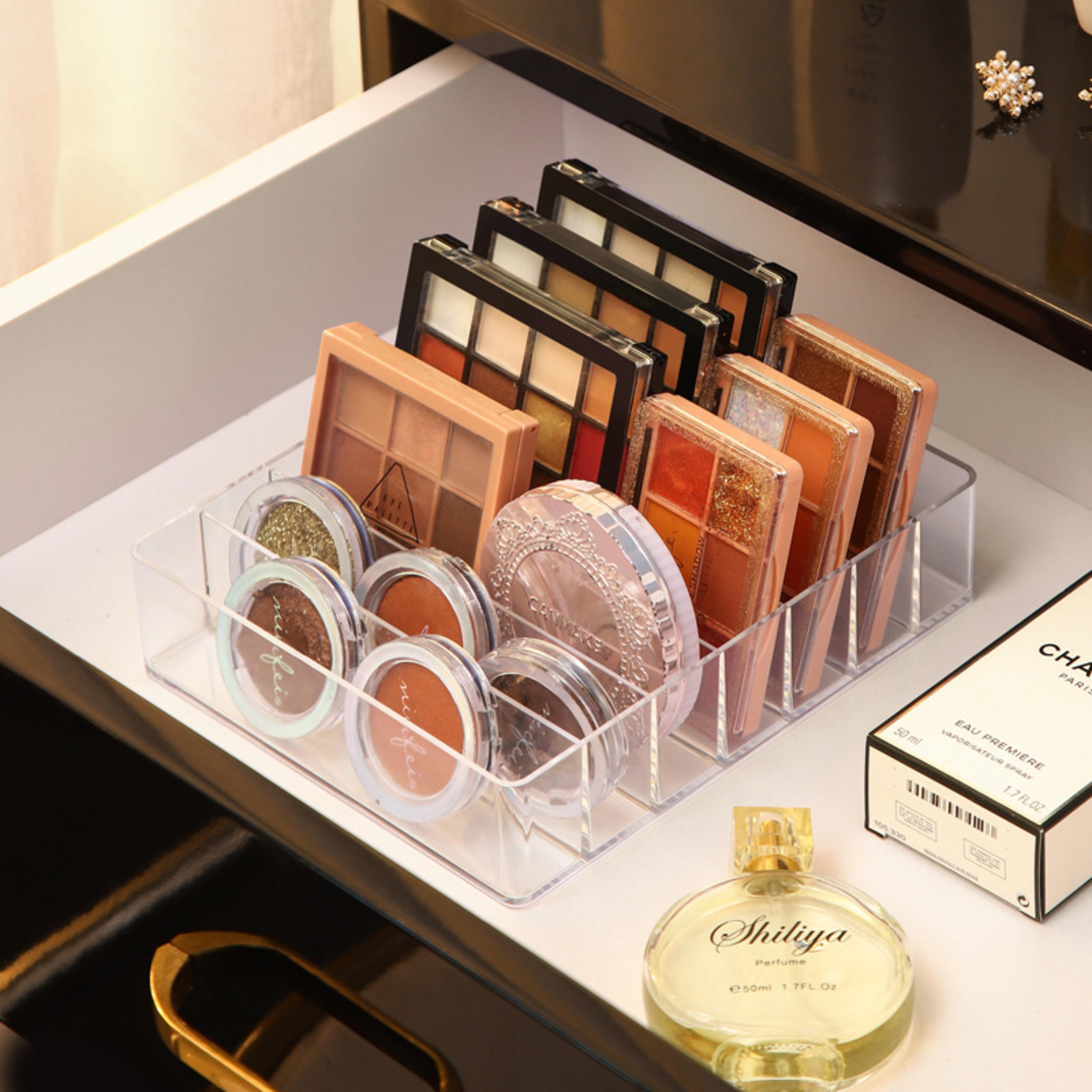 7 Grid Clear Makeup Organizer Lipstick Cosmetic Storage Box For Vanity And Drawers 3