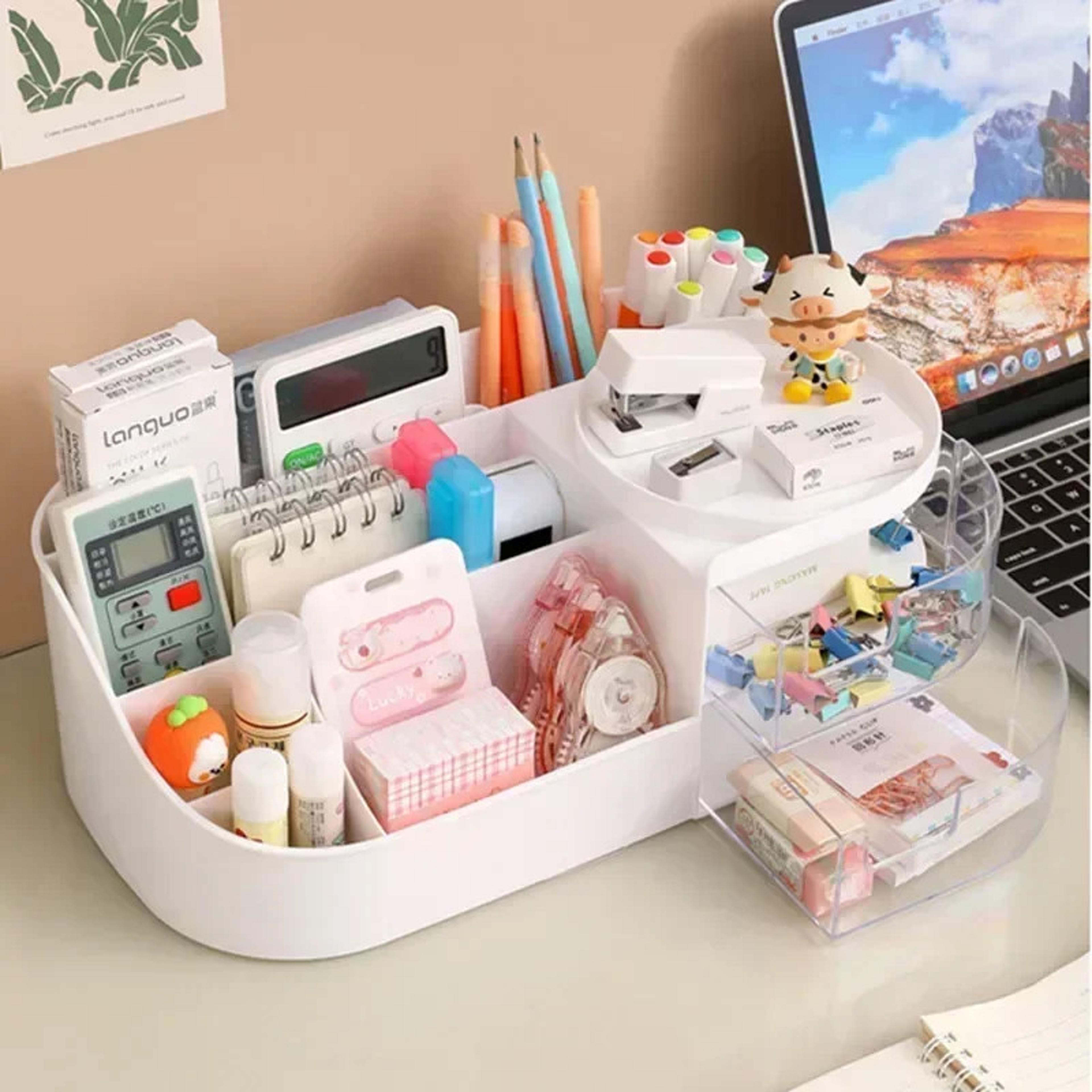Large Capacity Makeup Organizer Cosmetic Storage Box With Drawers 3