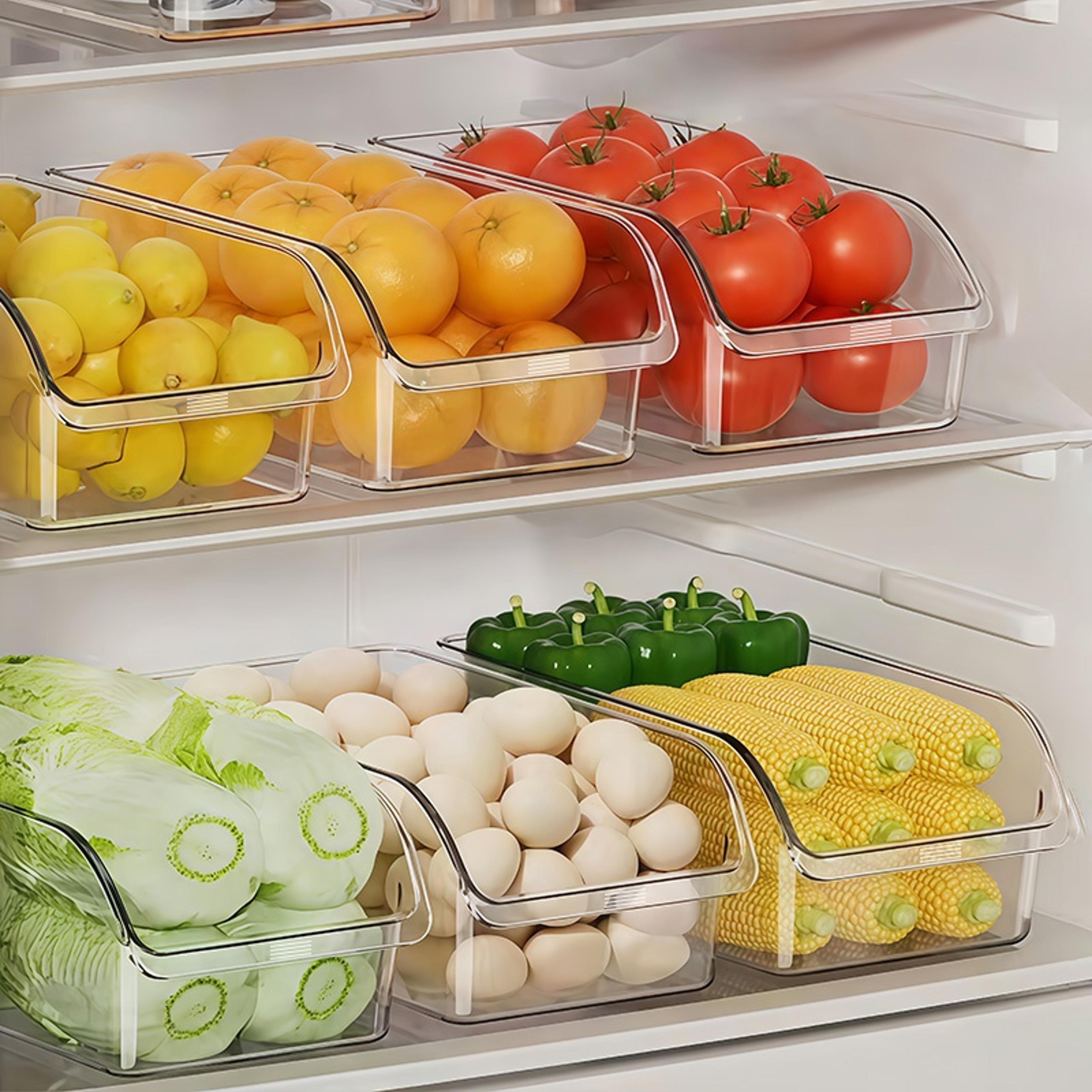 Large Refrigerator Storage Box Pull Out Fridge Organizer For Kitchen Food Storage 0