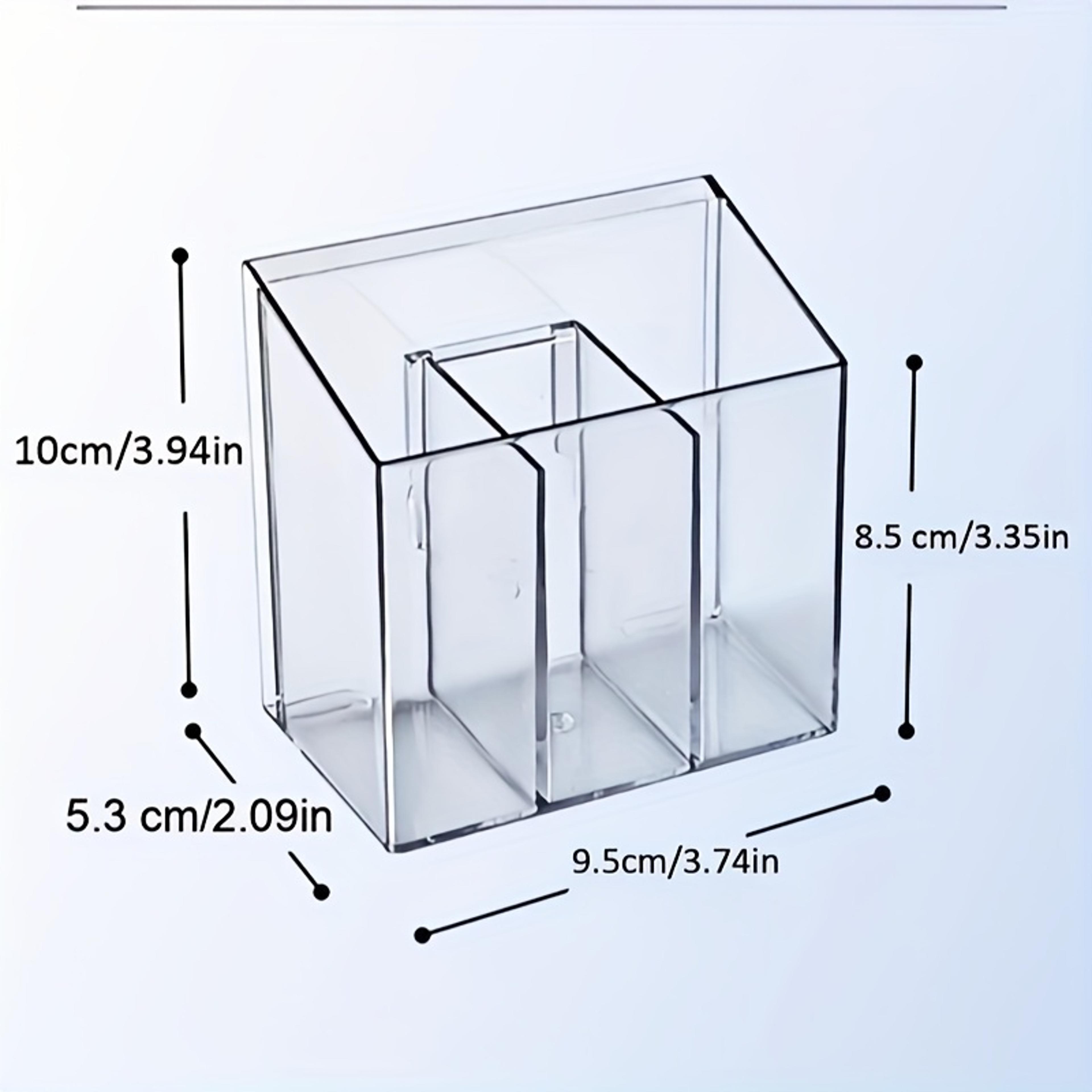 Acrylic Wall Mounted Storage Box Multi Compartment Medicine And Cosmetic Organizer 2