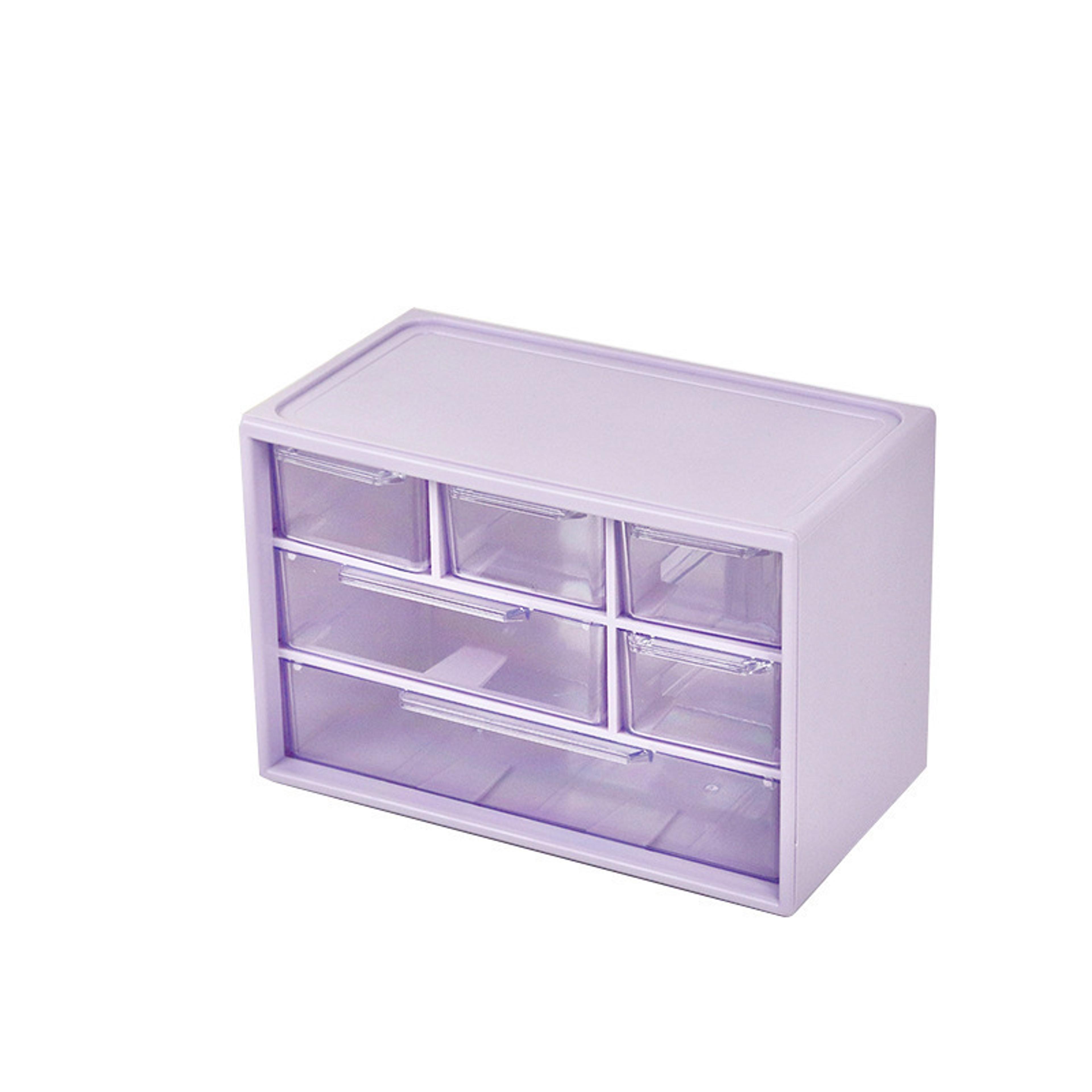 Clear Desktop Organizer Storage Box With Drawer For Jewelry Hair Clips And Small Essentials 6