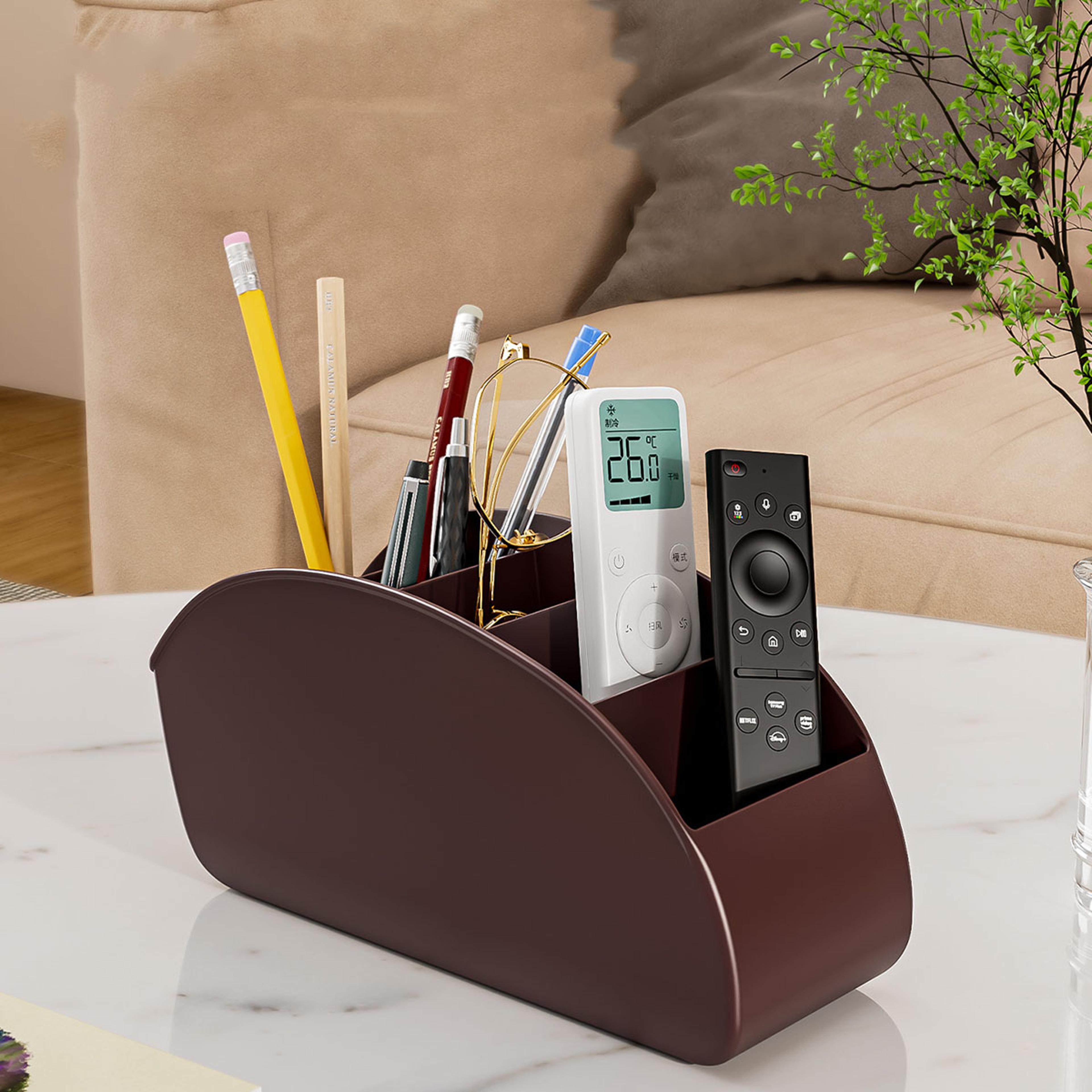 Remote Control Holder Organizer 5 Compartment Desk And Bedside Caddy 2