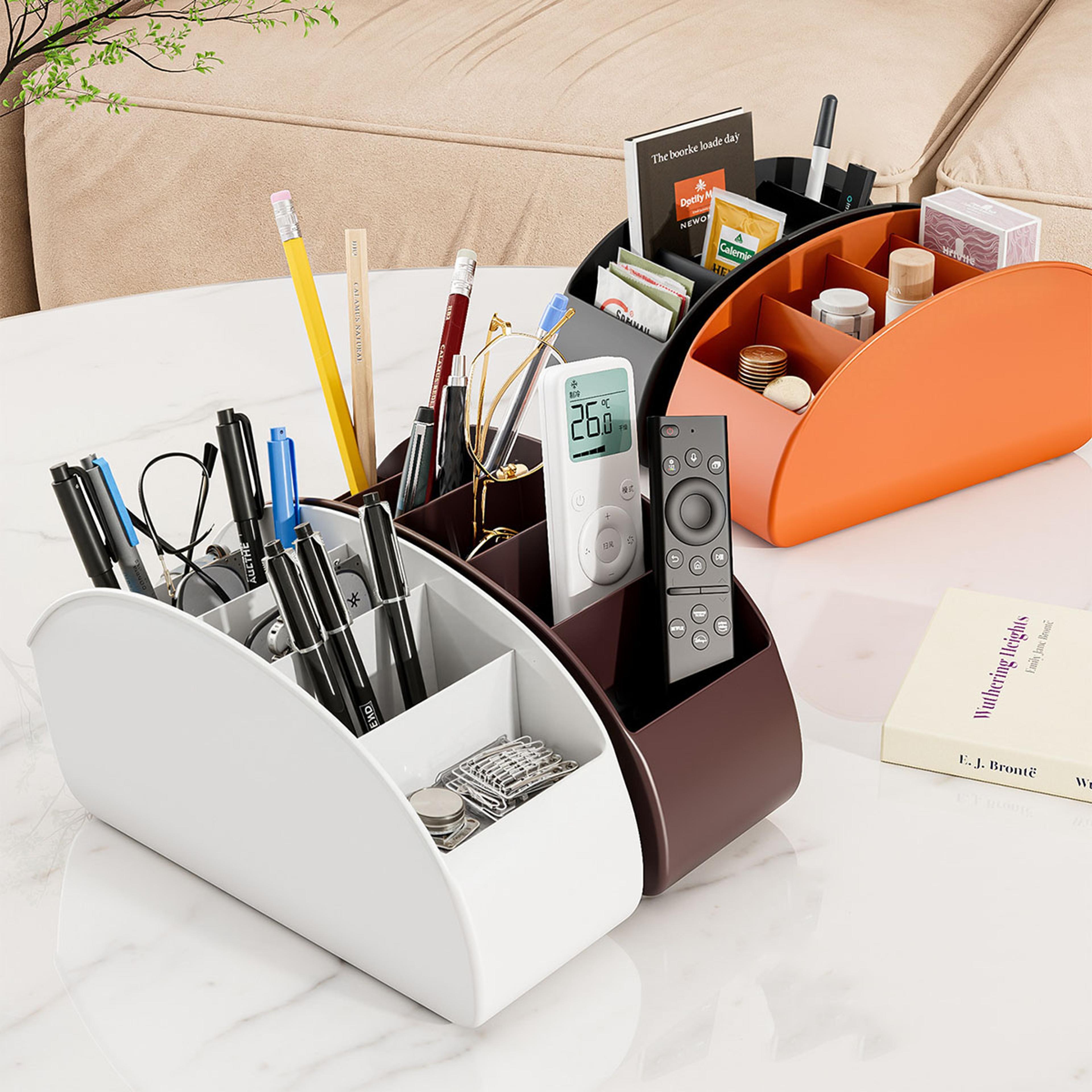 Remote Control Holder Organizer 5 Compartment Desk And Bedside Caddy 3
