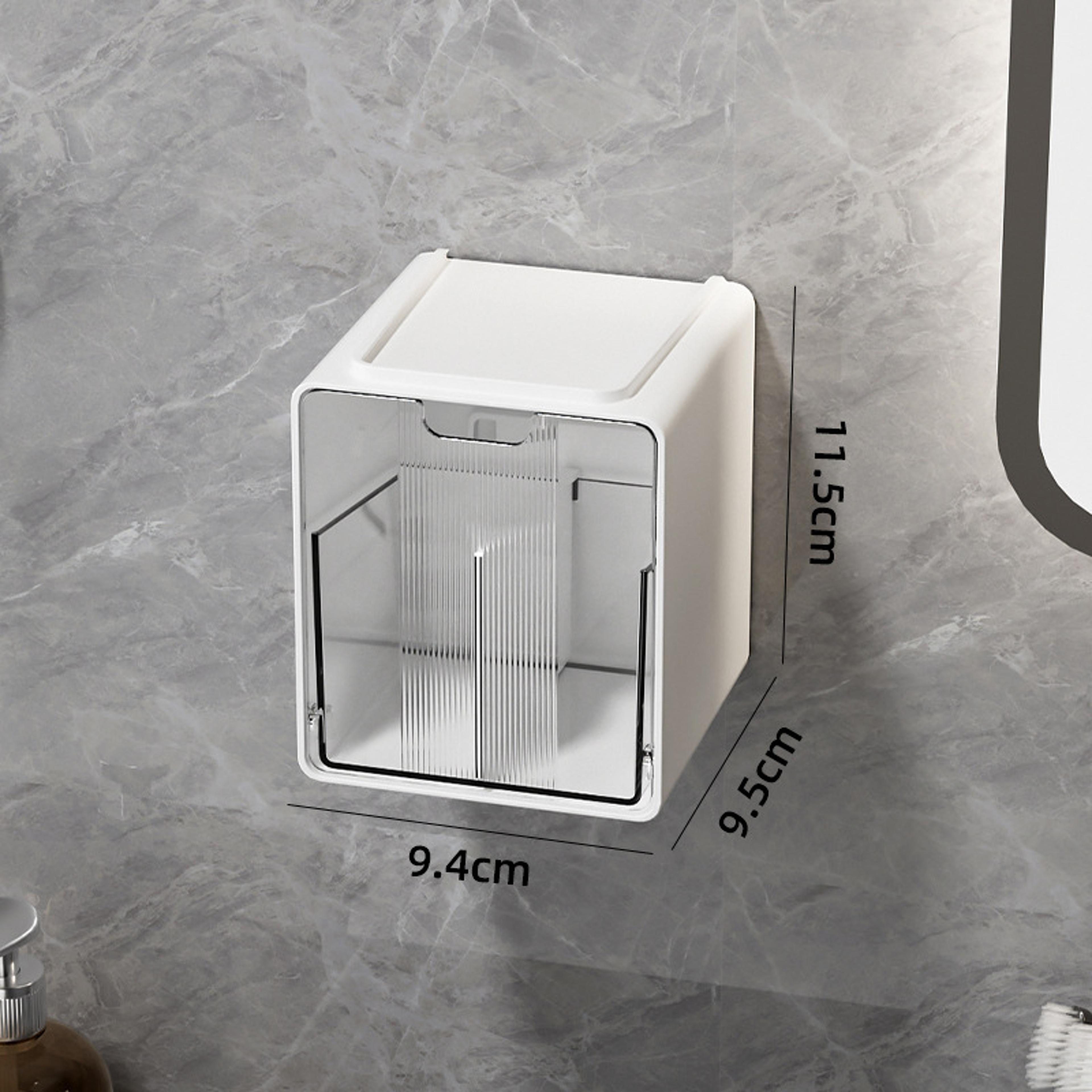 Clear Pull Out Bathroom Storage Box For Cotton Swabs And Pads 7