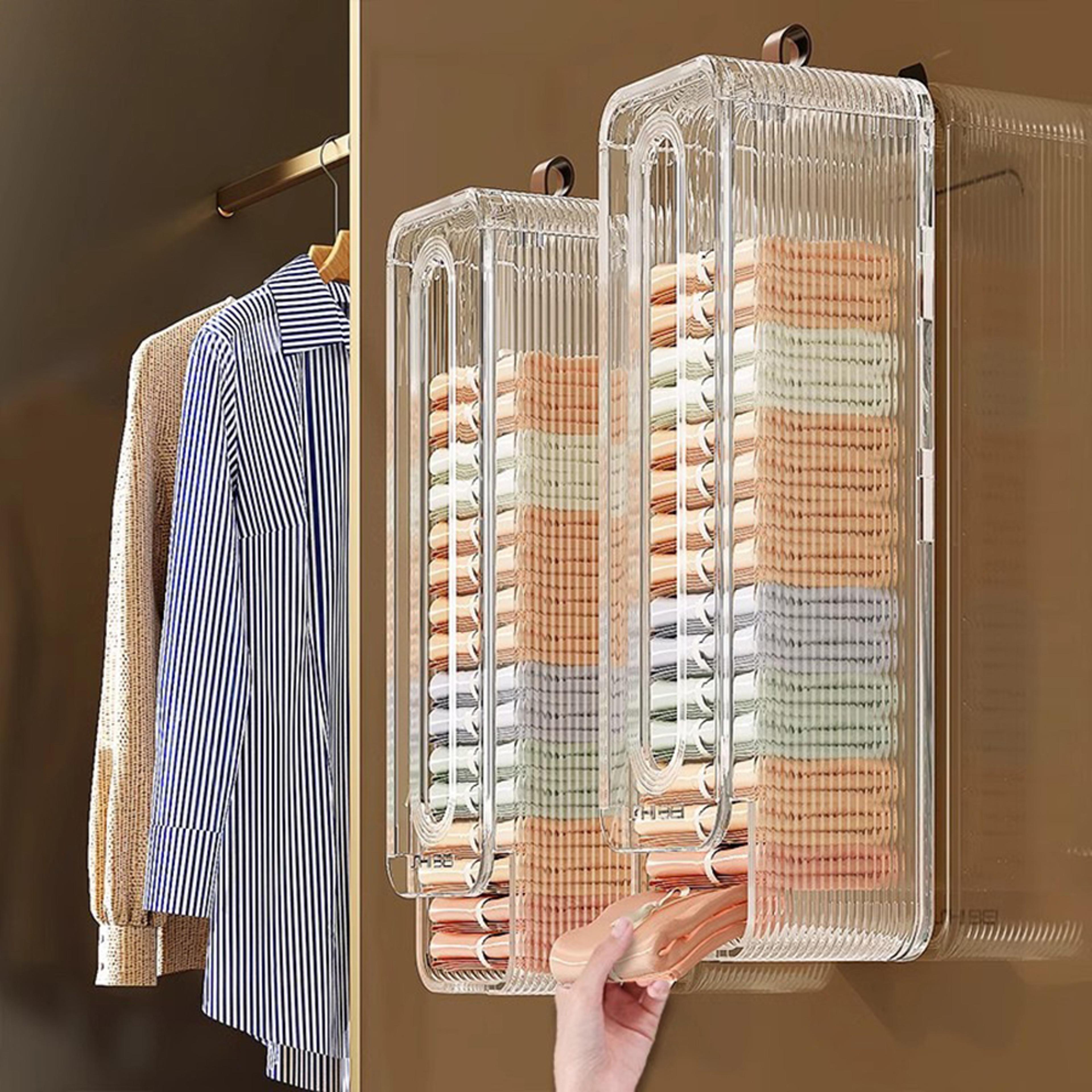 Wall Mounted Underwear Organizer No Drill Sock Storage Box 1