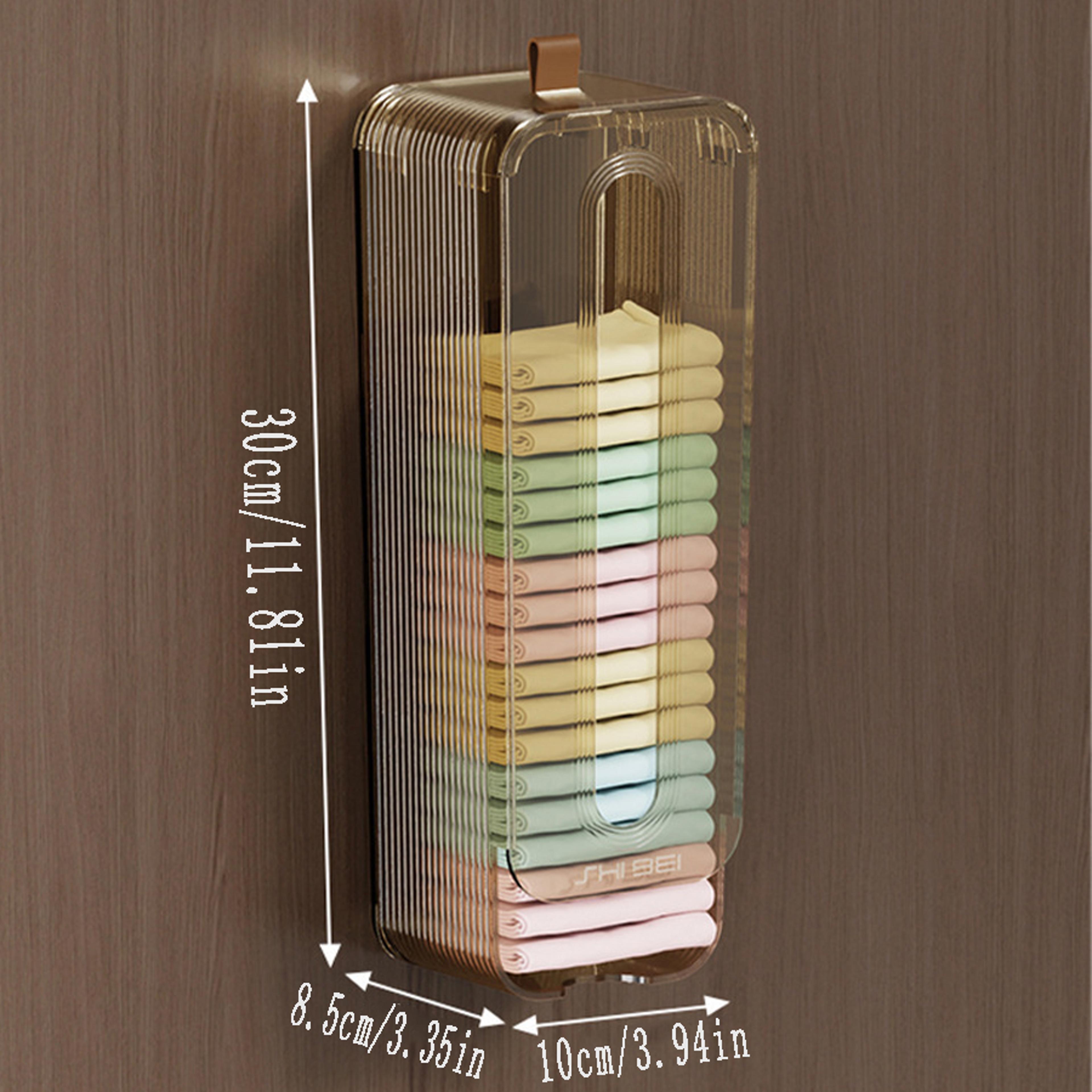 Wall Mounted Underwear Organizer No Drill Sock Storage Box 3