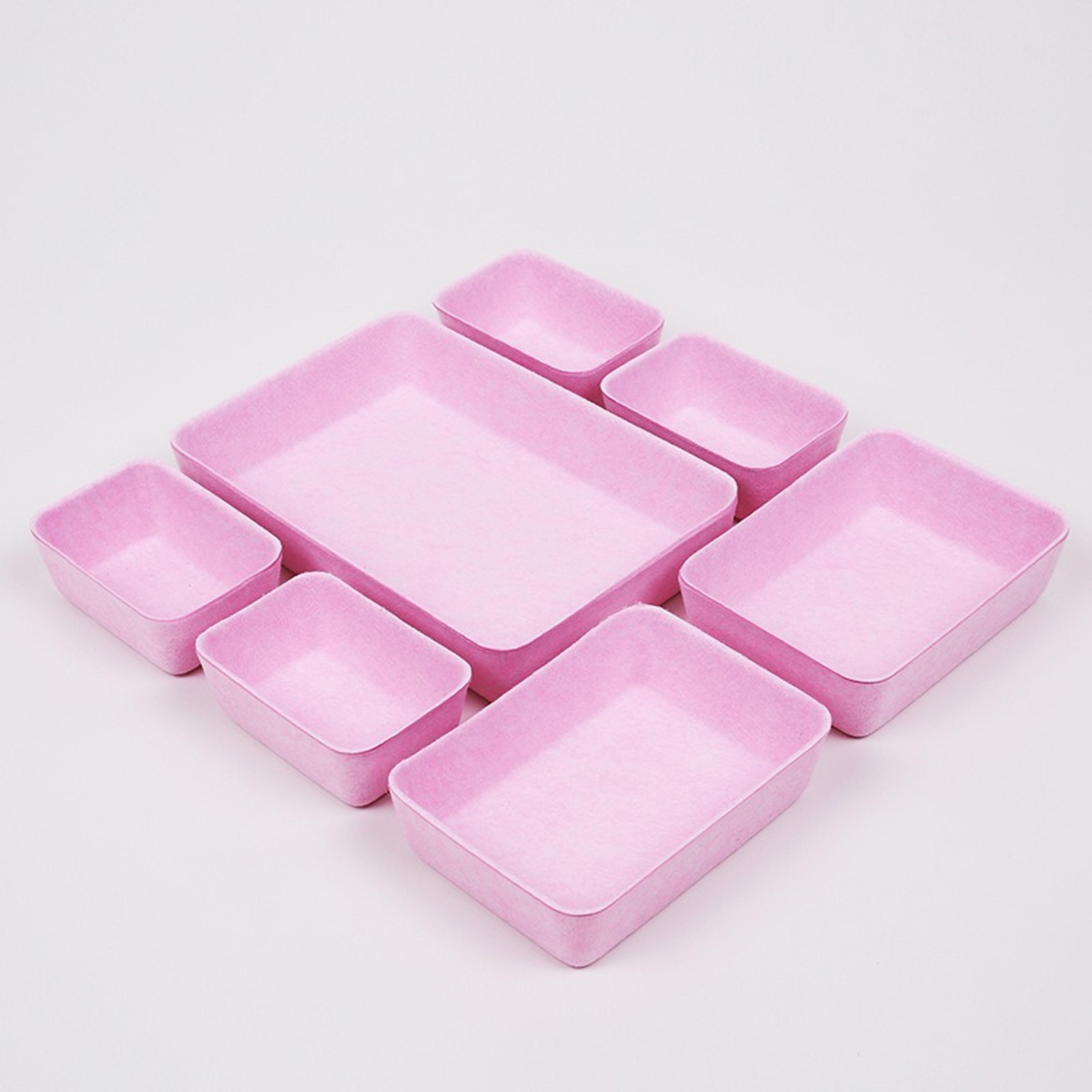 7 Piece Felt Desk Organizer Set For Drawer And Desktop Storage 0