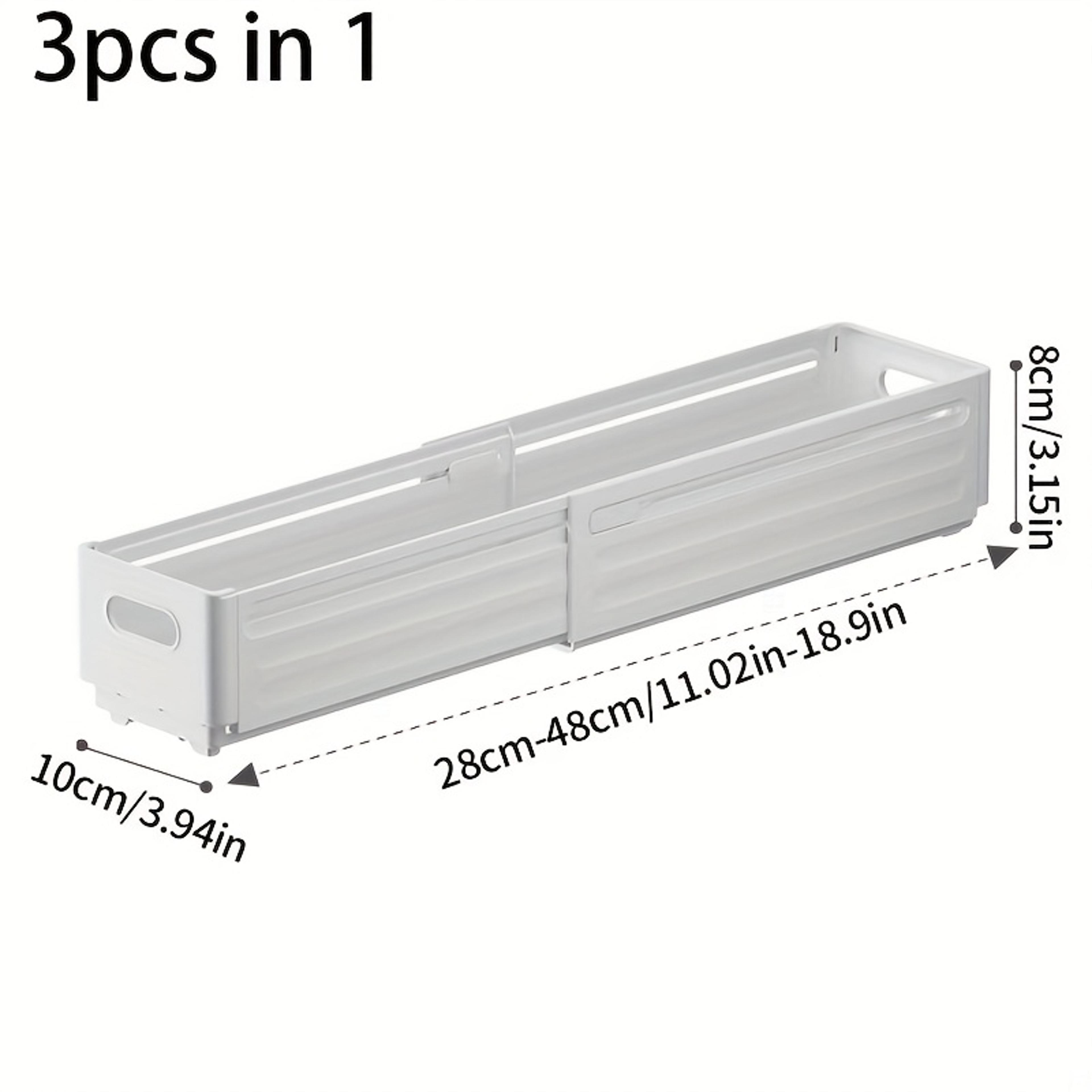 3 Piece Adjustable Foldable Storage Box Set Plastic Organizer For Bedroom Bathroom Office Makeup Me 5