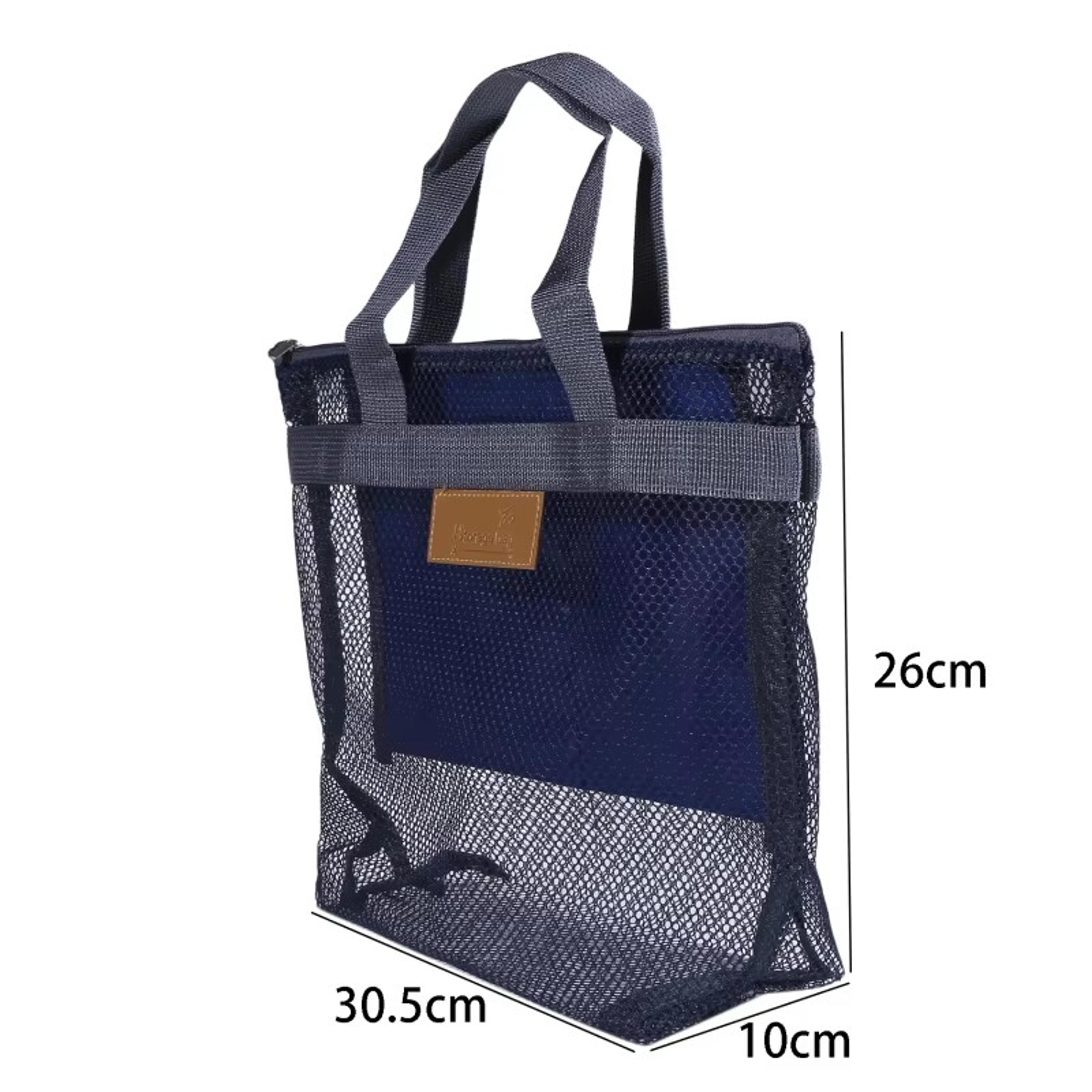 Women Mesh Travel Toiletry Bag Cosmetic Organizer Beach Shower Storage Bag 5