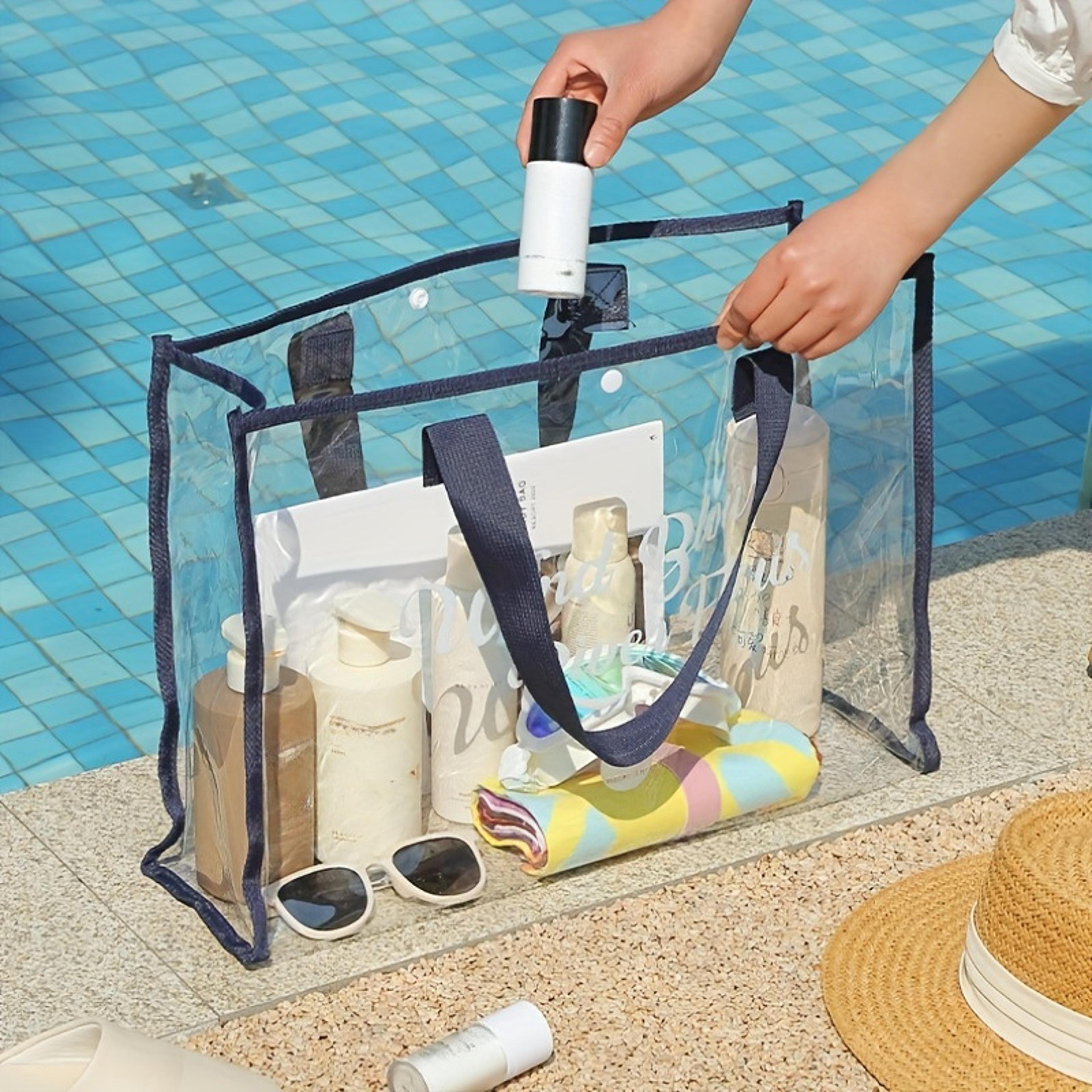 Clear PVC Storage Bag Large Capacity Waterproof Makeup And Travel Organizer 4