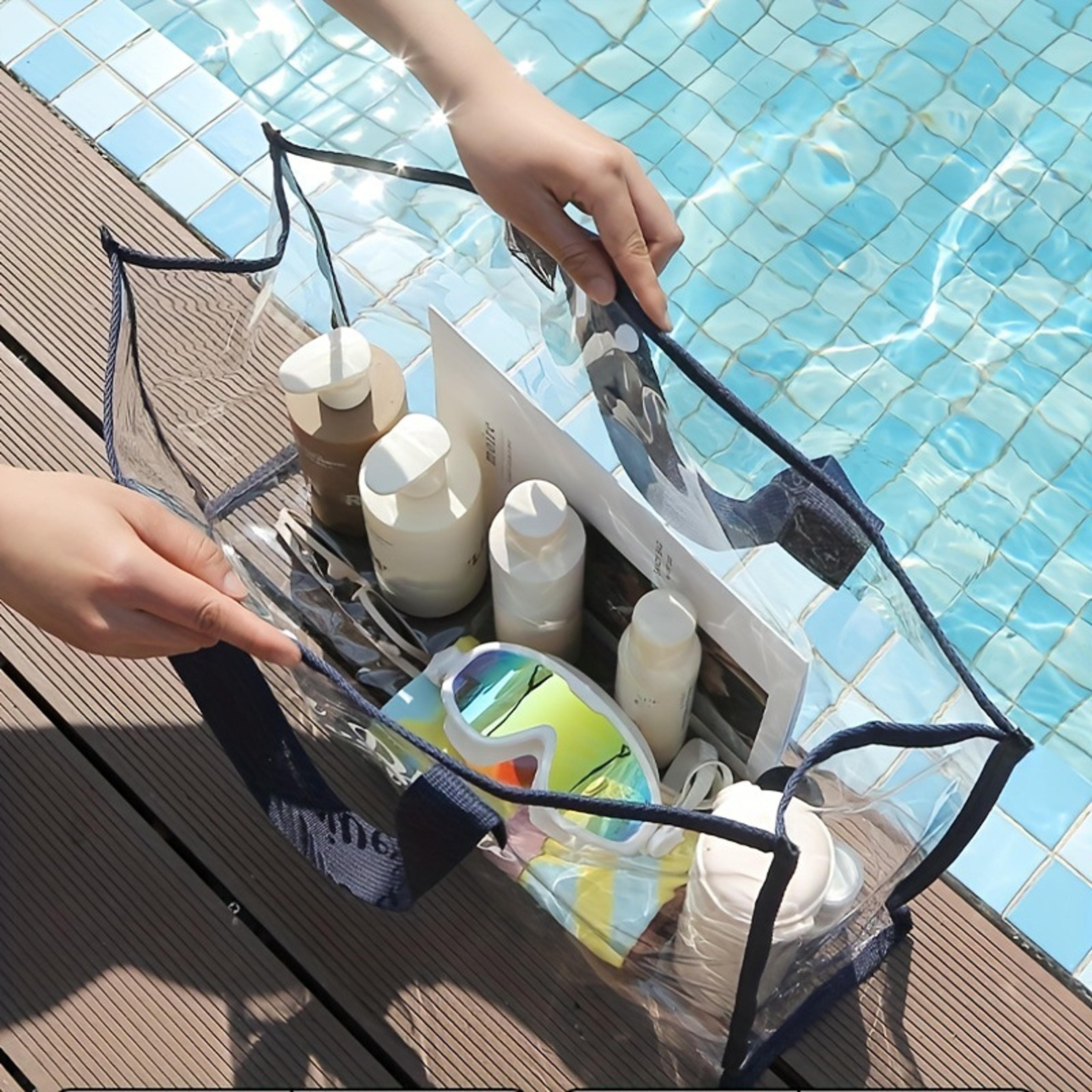 Clear PVC Storage Bag Large Capacity Waterproof Makeup And Travel Organizer 5