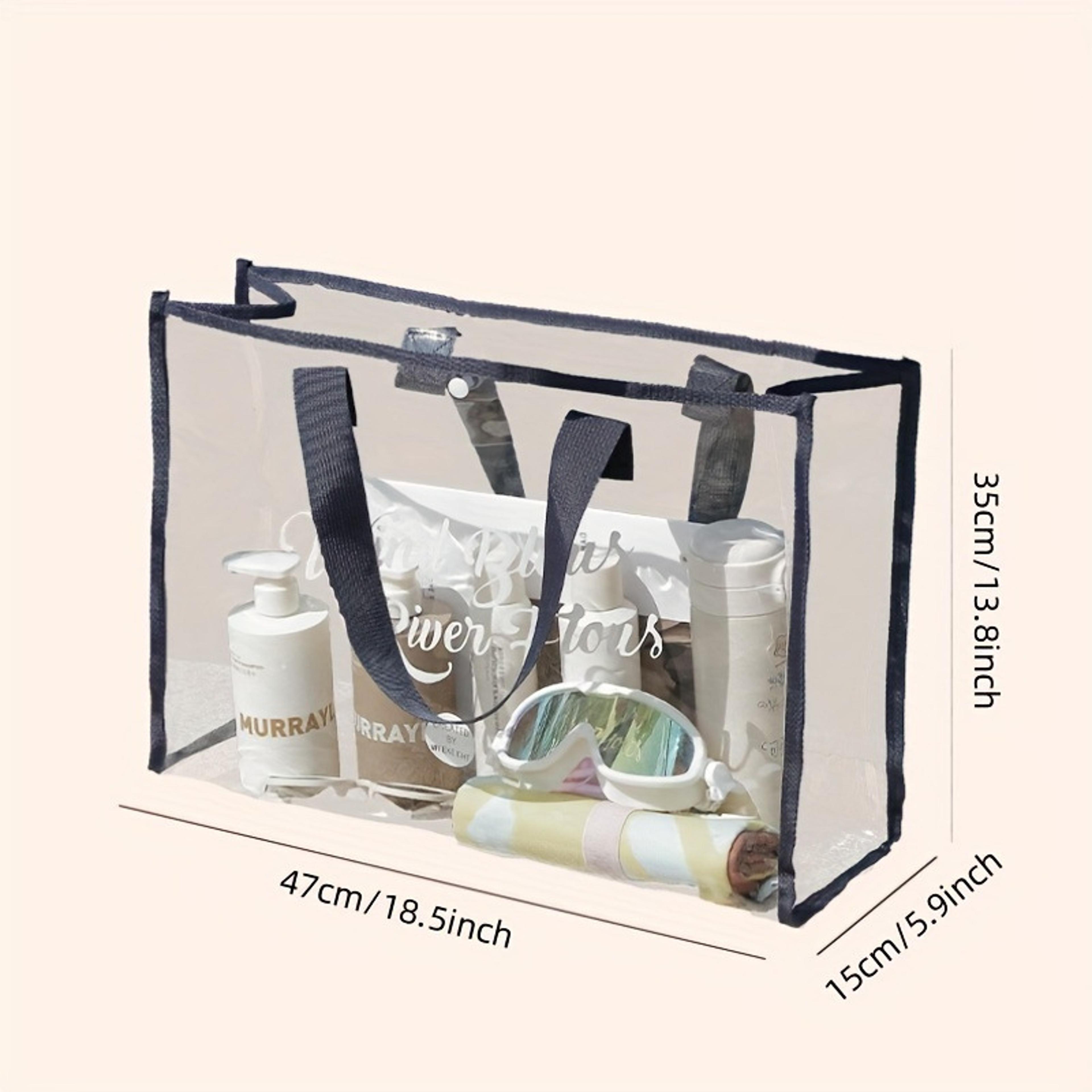 Clear PVC Storage Bag Large Capacity Waterproof Makeup And Travel Organizer 6