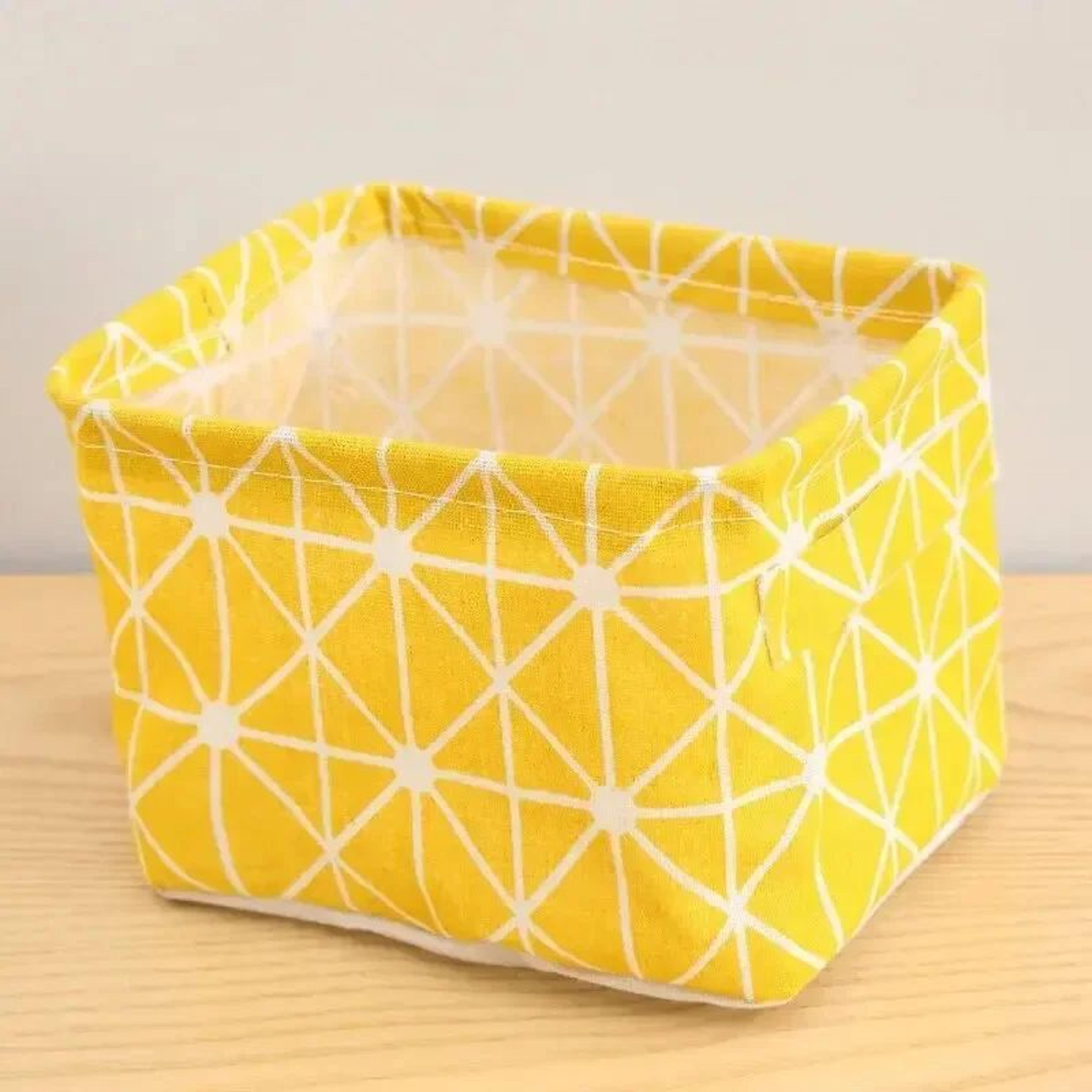 Cotton Linen Storage Basket Desktop Organizer Waterproof Cosmetic And Clothes Storage Bag 7