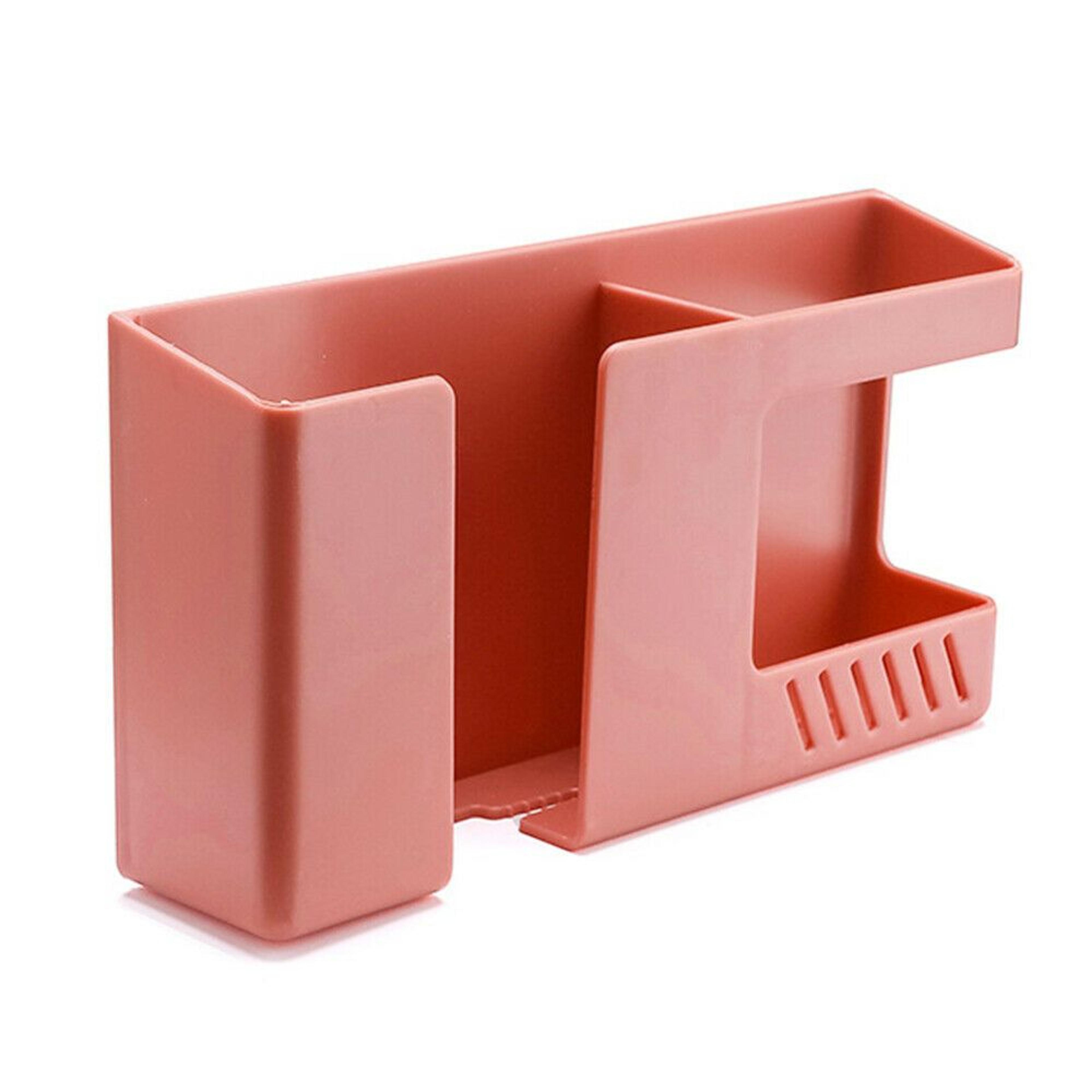 Wall Mounted Storage Box Remote Control Holder Mobile Phone Charging Stand Organizer 1