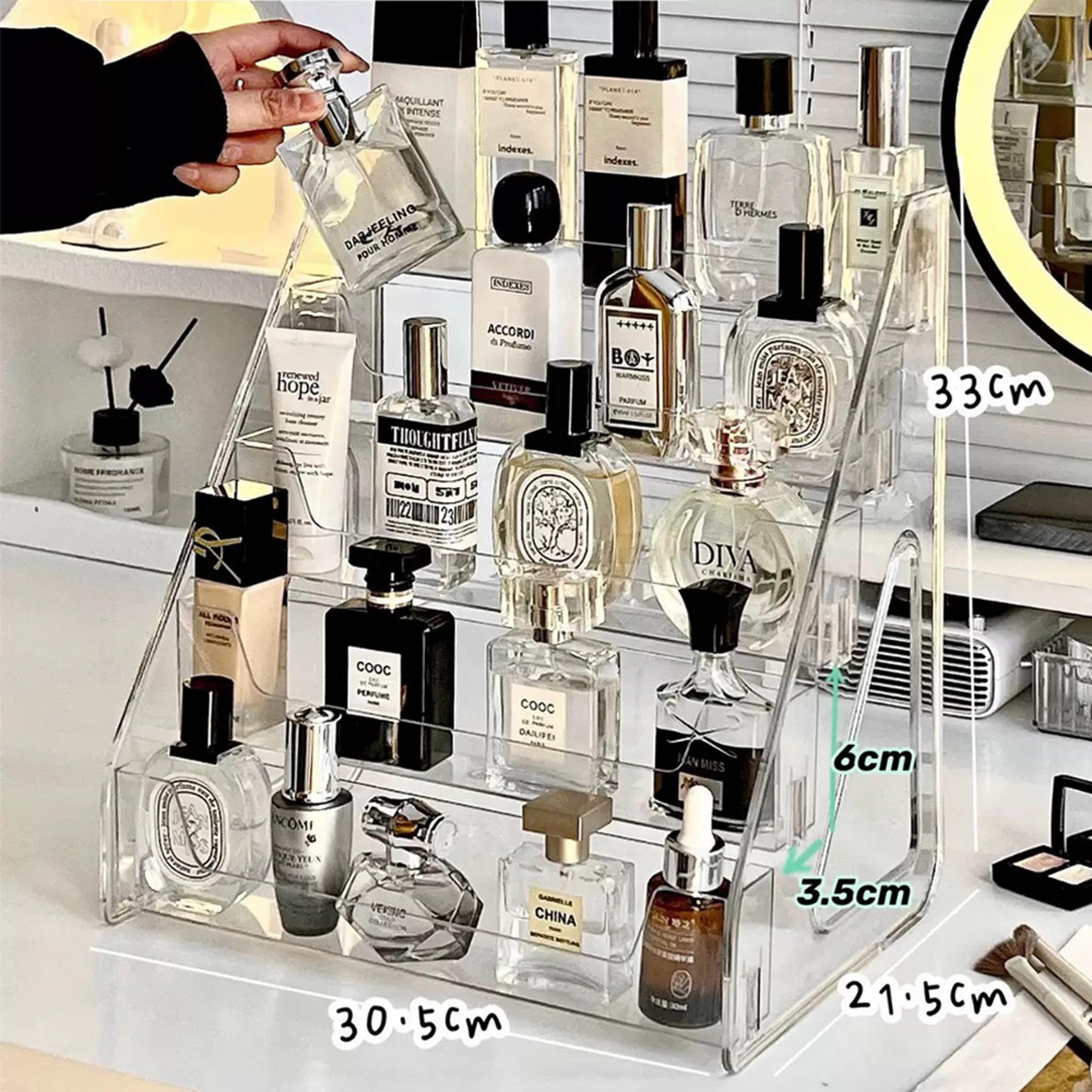 5 Tier Makeup Organizer And Perfume Display Rack For Vanity And Dresser 7