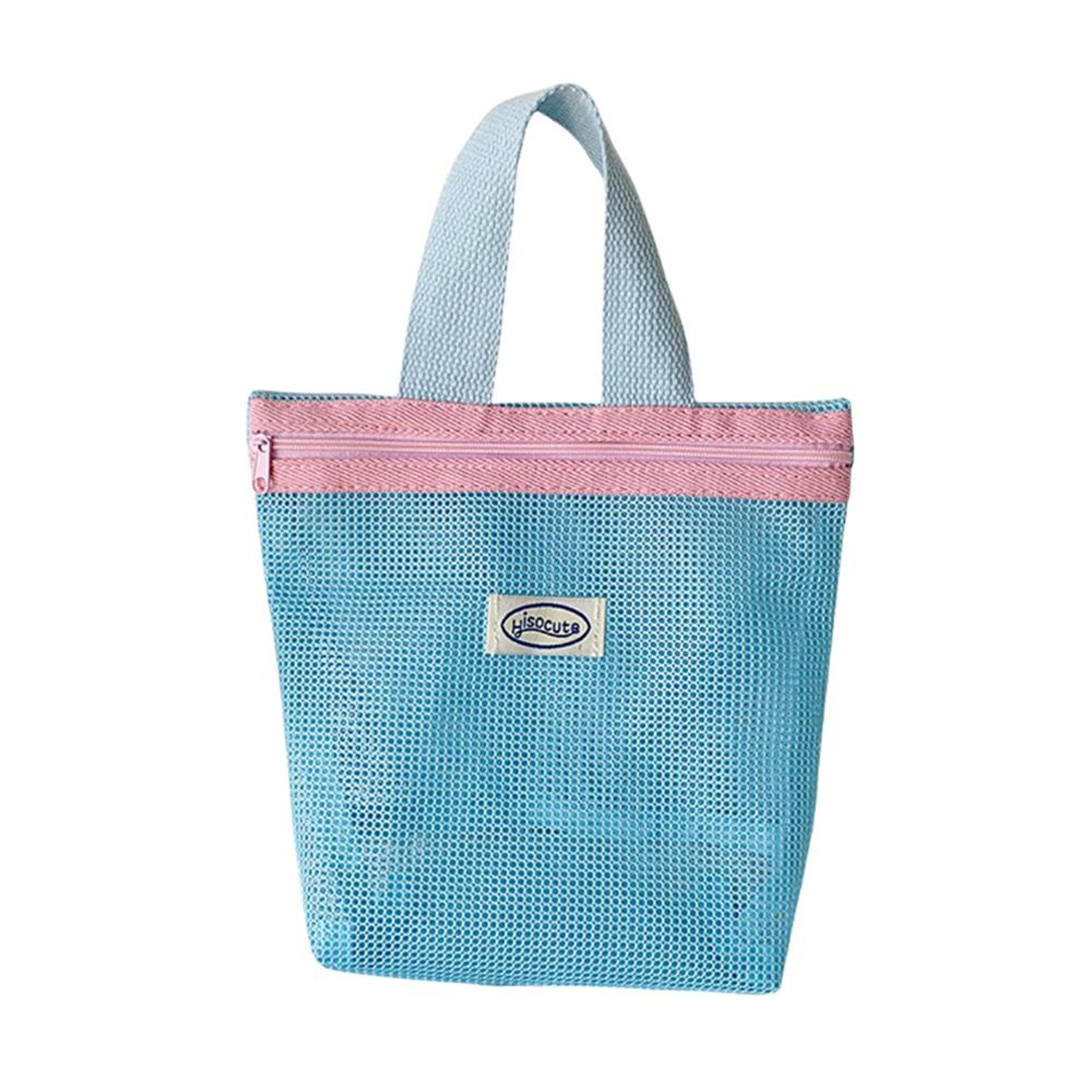 Solid Color Tote Bag Portable Travel Makeup Pouch And Everyday Organizer 2