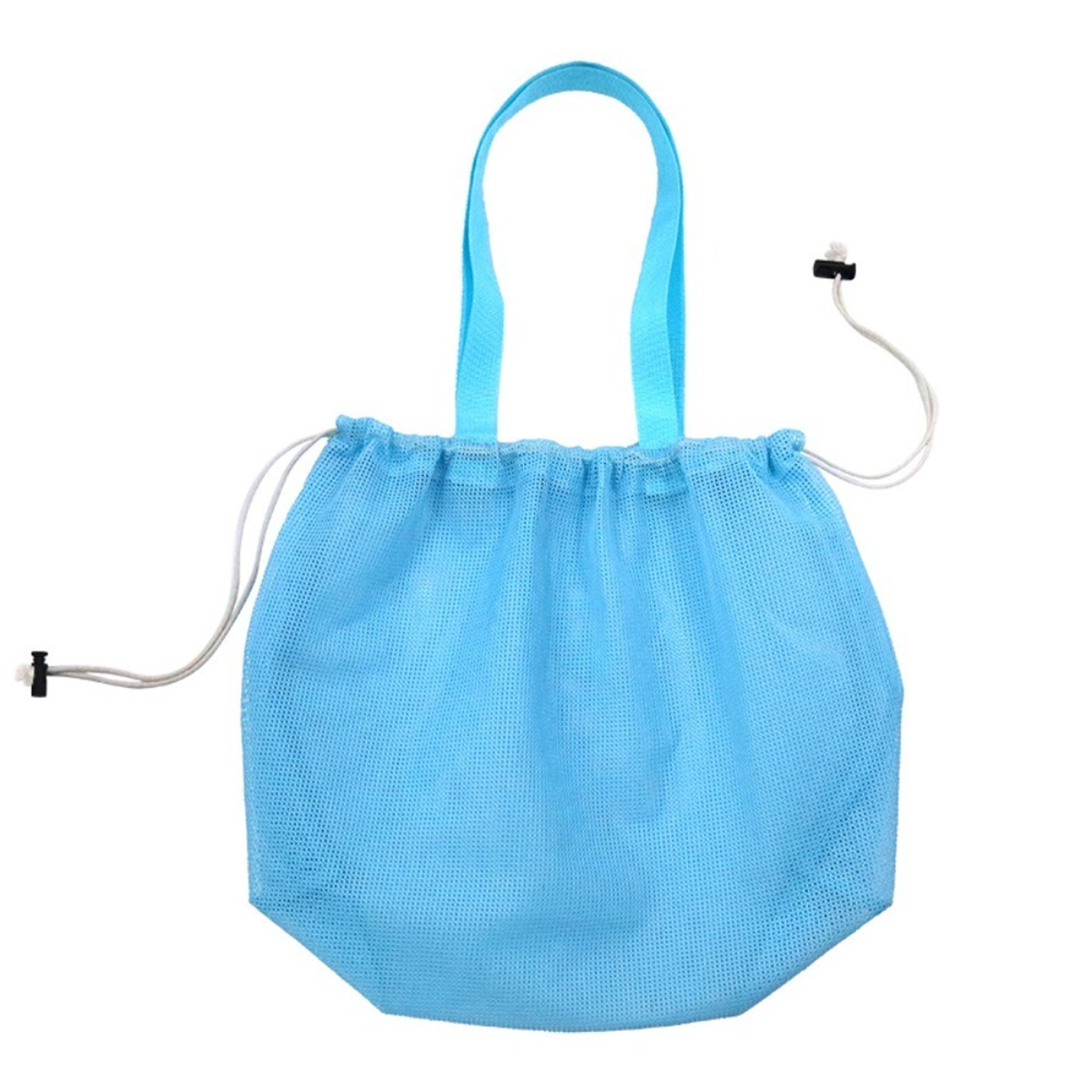 Large Mesh Beach Bag With Drawstring For Toys Travel And Quick Dry Storage 8