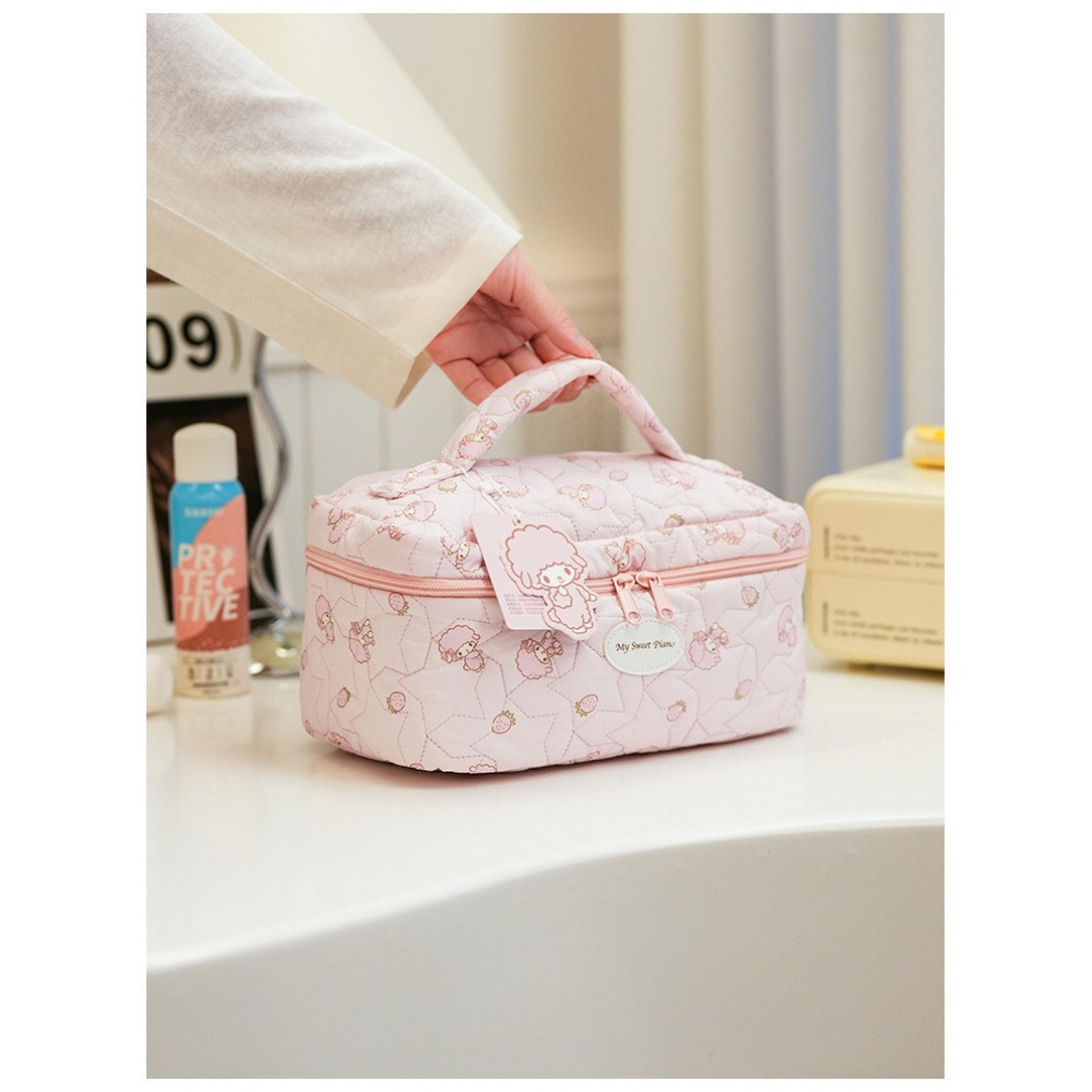 Cute Cinnamoroll Quilted Makeup Bag Portable Travel Cosmetic Organizer 6