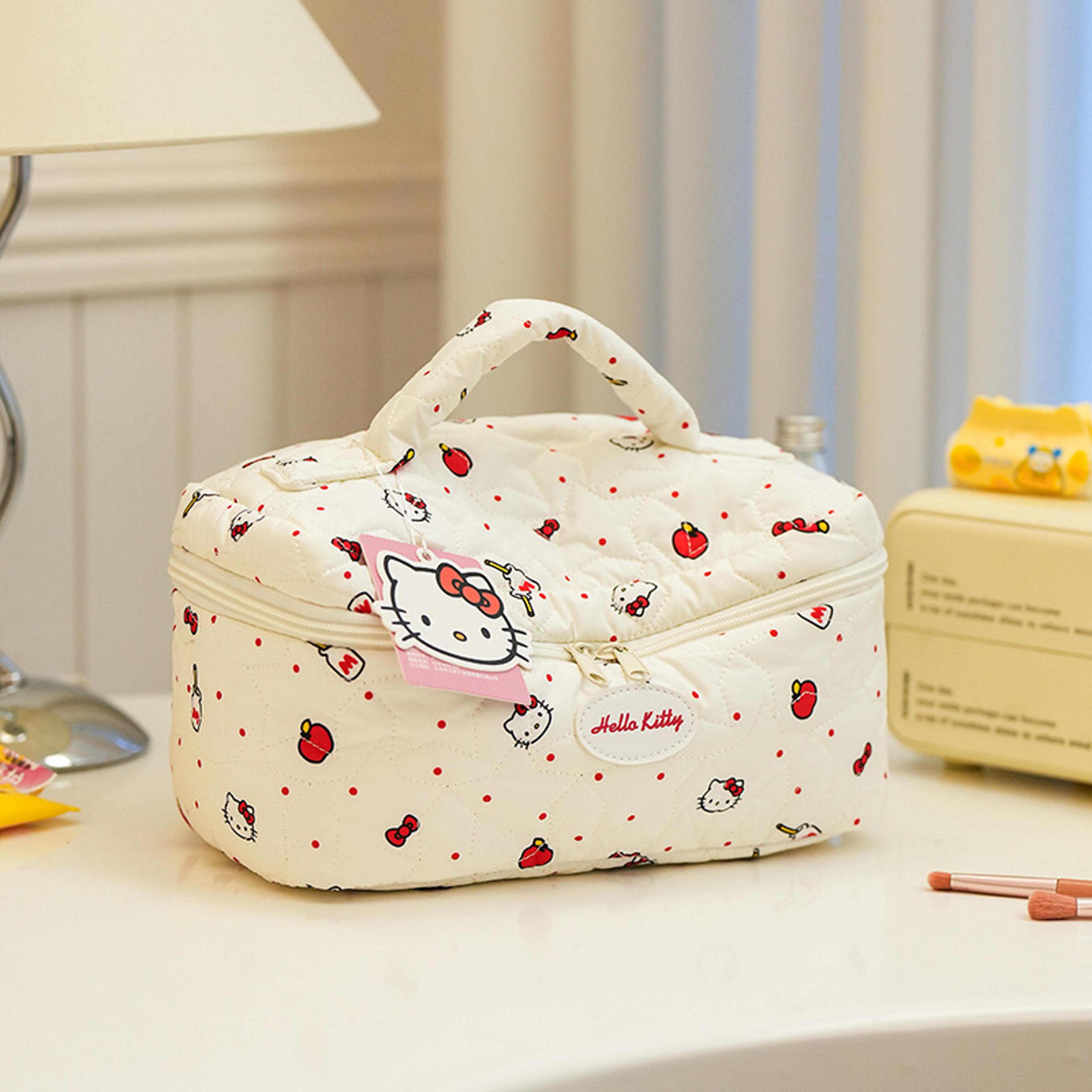 Cute Cinnamoroll Quilted Makeup Bag Portable Travel Cosmetic Organizer 8
