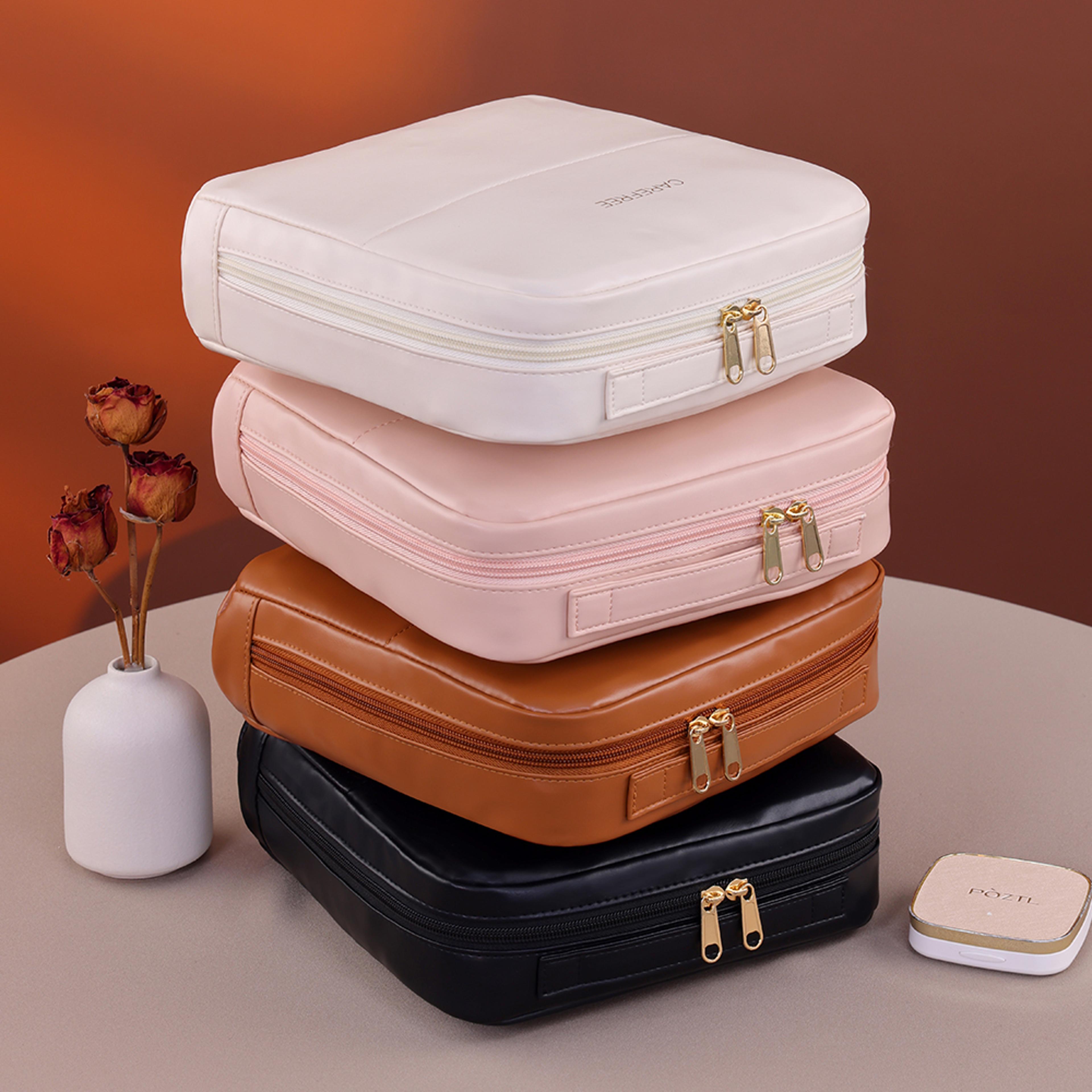 Large Capacity Standing Makeup Bag Waterproof Travel Makeup Organizer For Cosmetics And Toiletries 4
