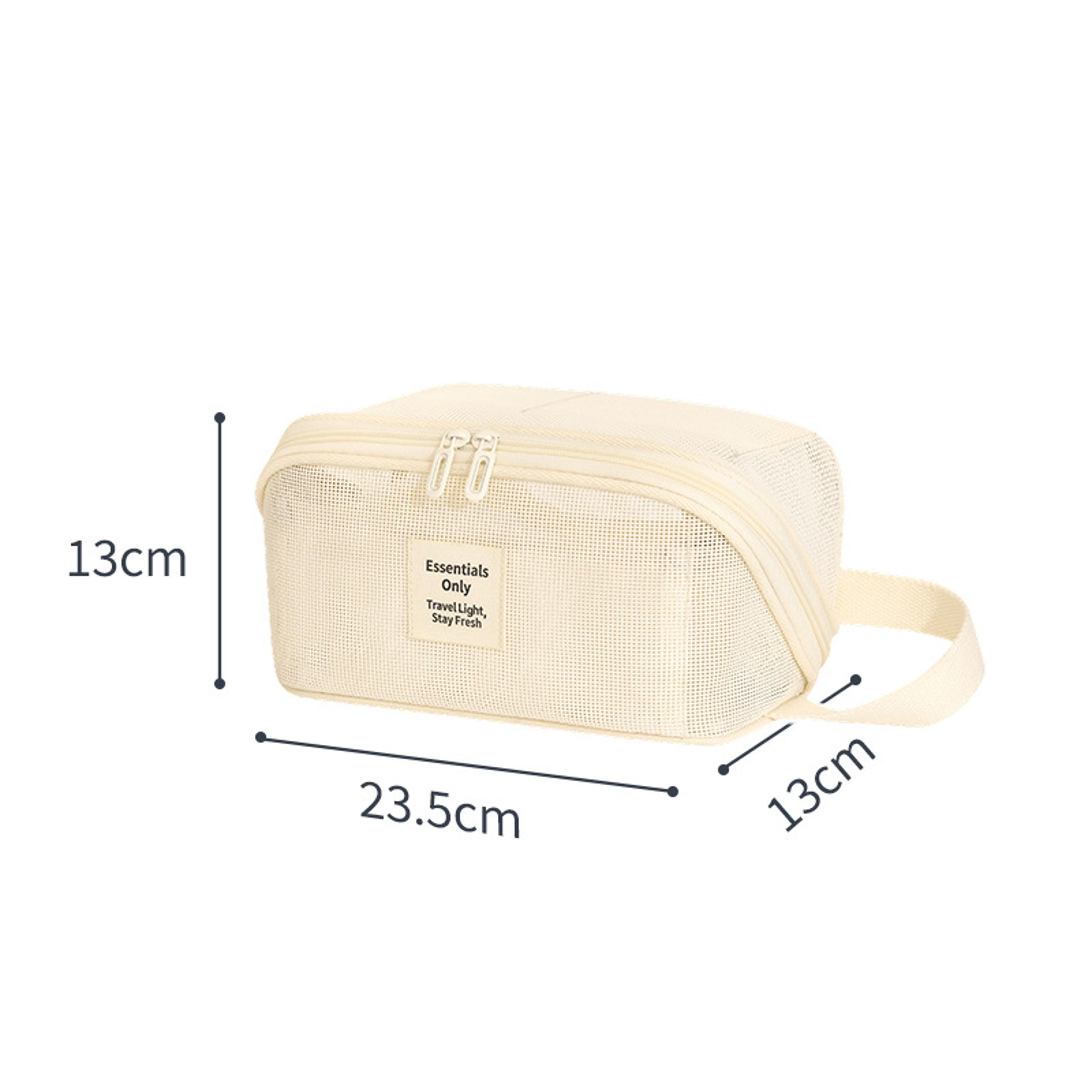 Large Capacity Mesh Makeup Bag Travel Cosmetic Organizer And Toiletry Pouch 8