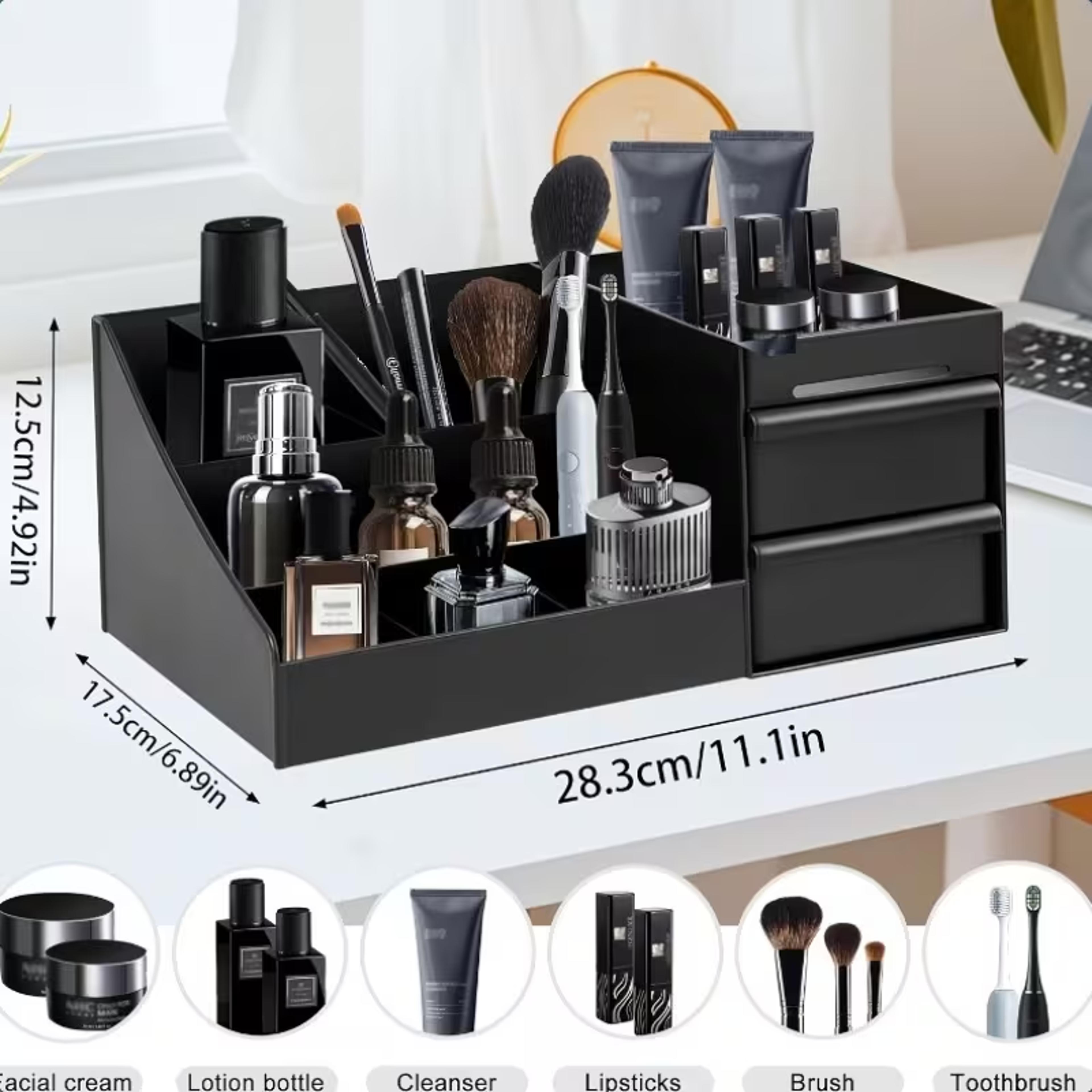 Mens Perfume Organizer With Drawers For Cologne Skincare And Toiletries 1