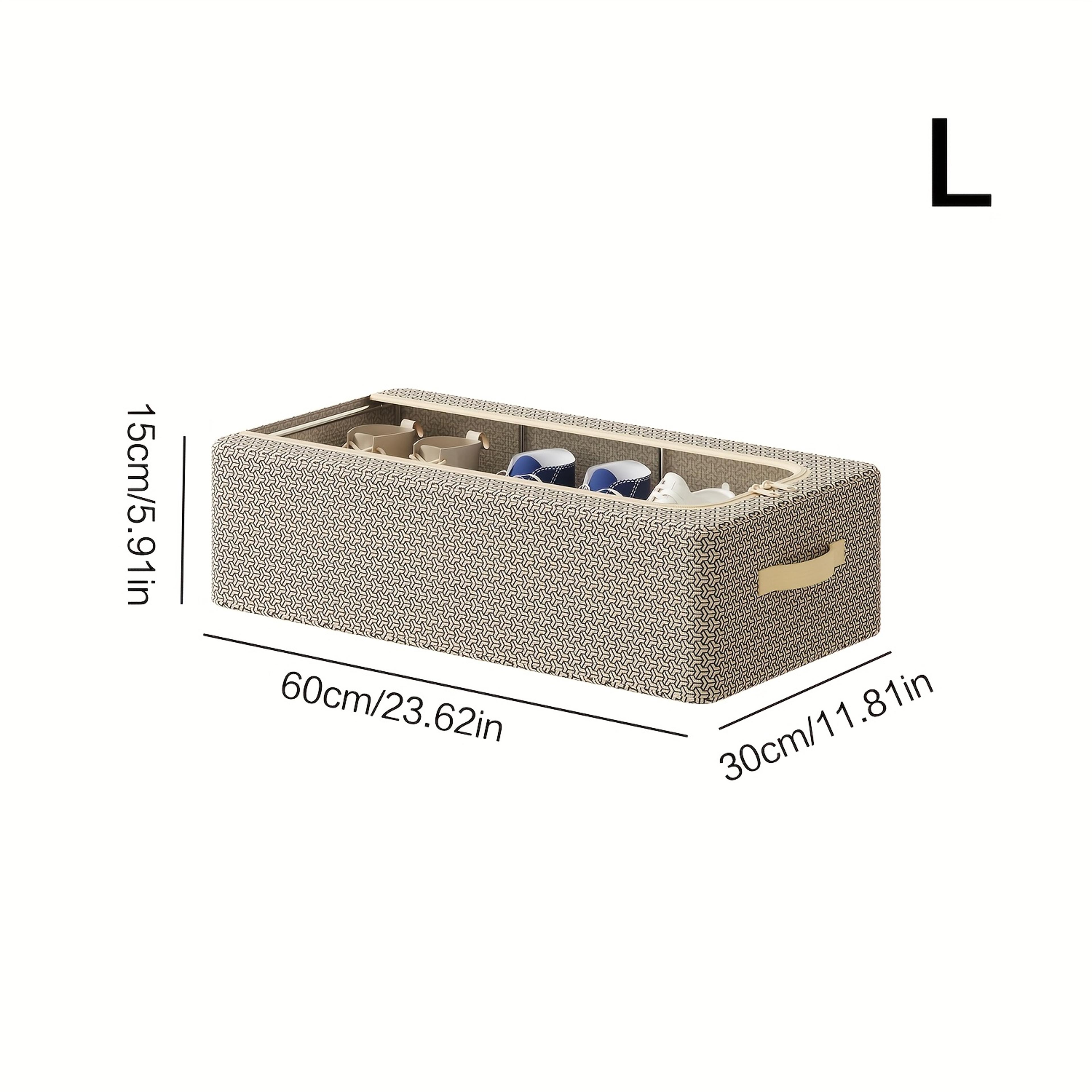 Foldable Under Bed Shoe Storage Organizer With Clear Window 8